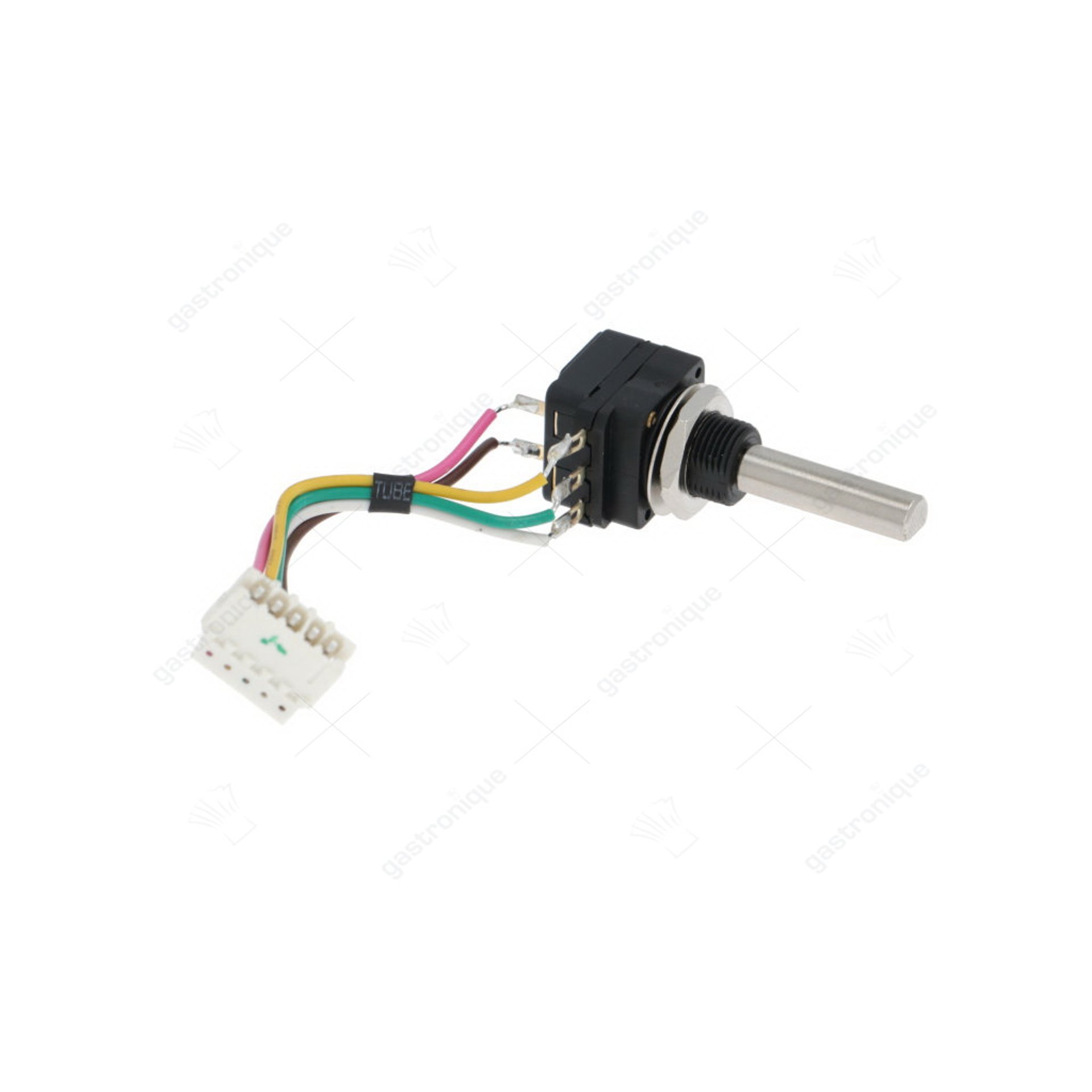 potentiometer 4.7KOhm rotation angle 360° with switch shaft L 22mm shaft ø 5.9mm - image 1