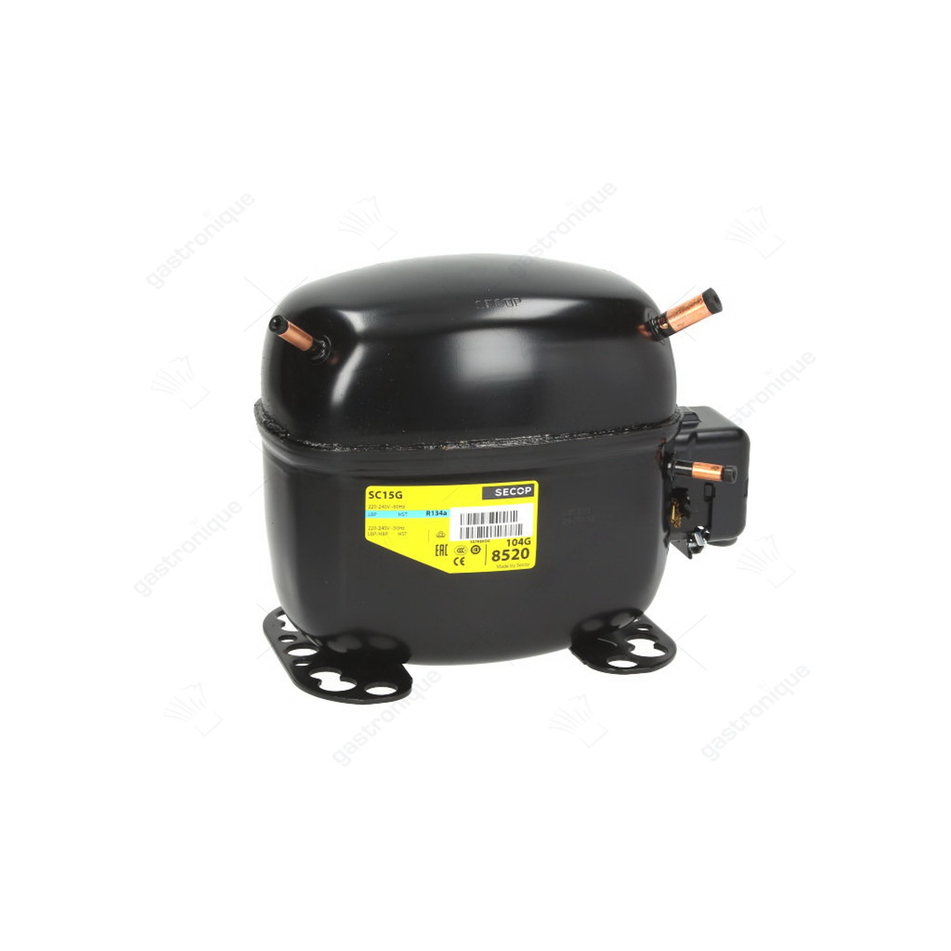 refrigerant compressor R134a type 220-240V 50Hz HMBP fully hermetic 13.1kg 3/8HP - image 1