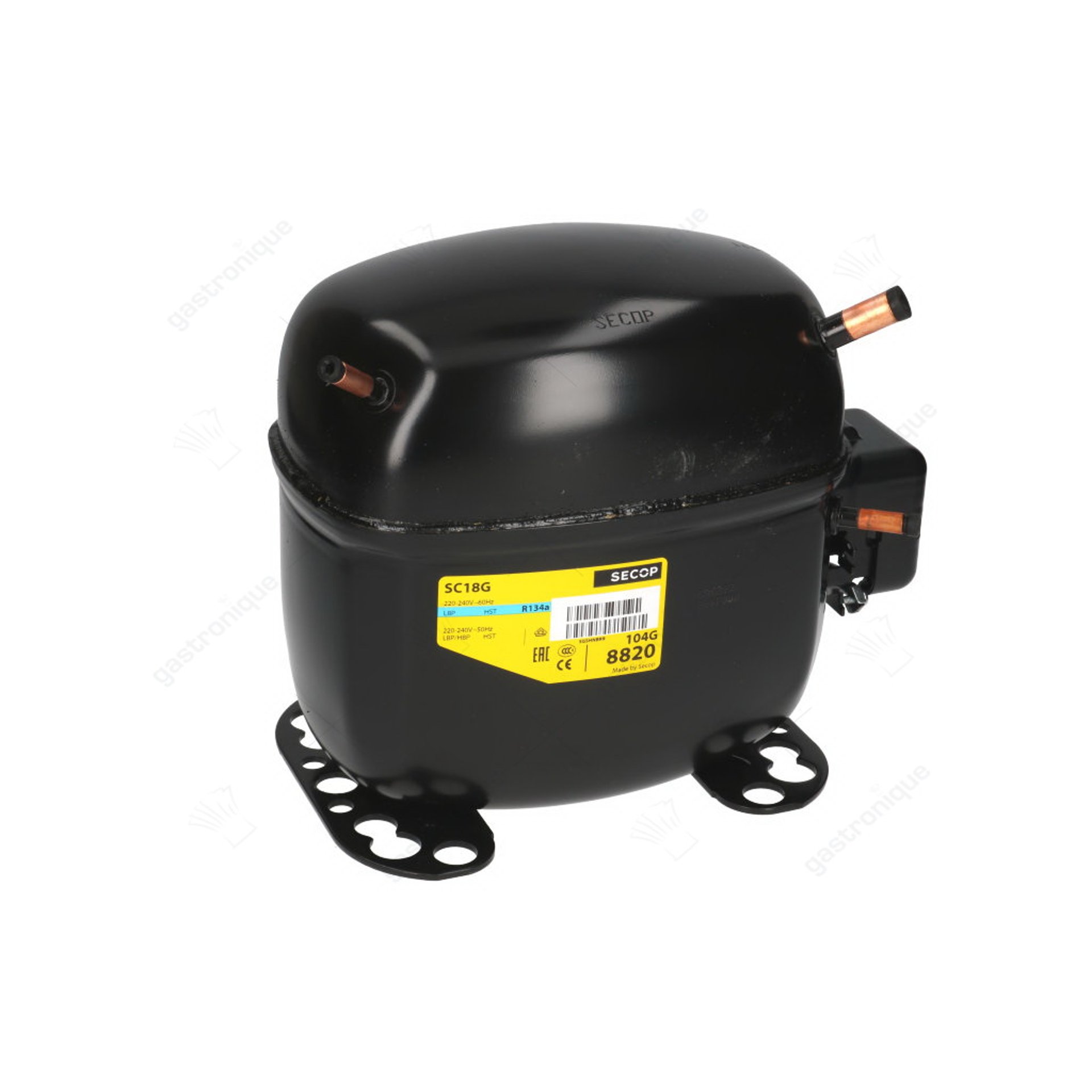 refrigerant compressor R134a type SC18G 220-240V 50Hz HMBP fully hermetic 13.7kg 1/2HP - image 1