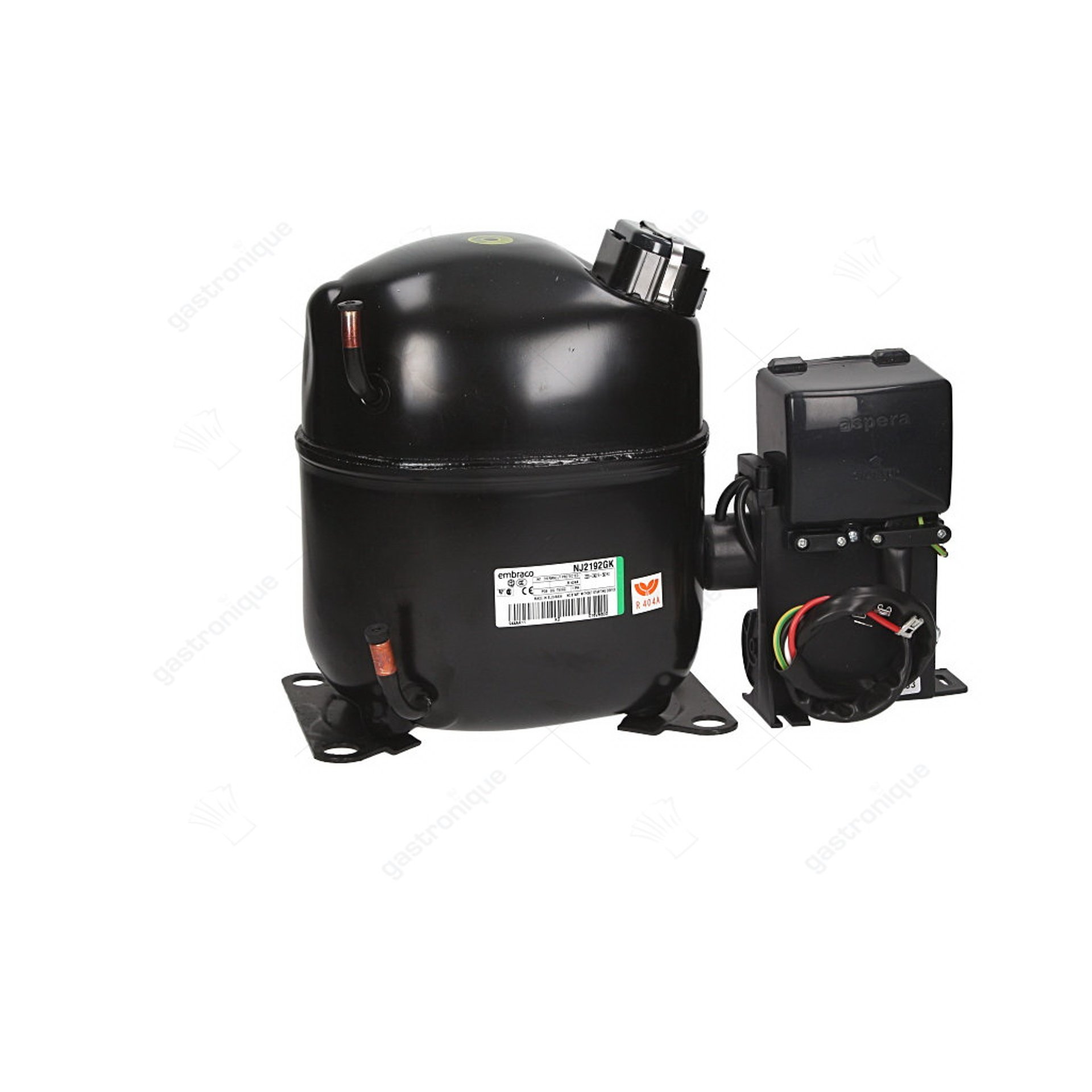 compresseur de réfrigérant R404A type 1 1/4HP volume du cylindre 26,1cm³ CSR 220-240V H 276mm 2366W - image 1