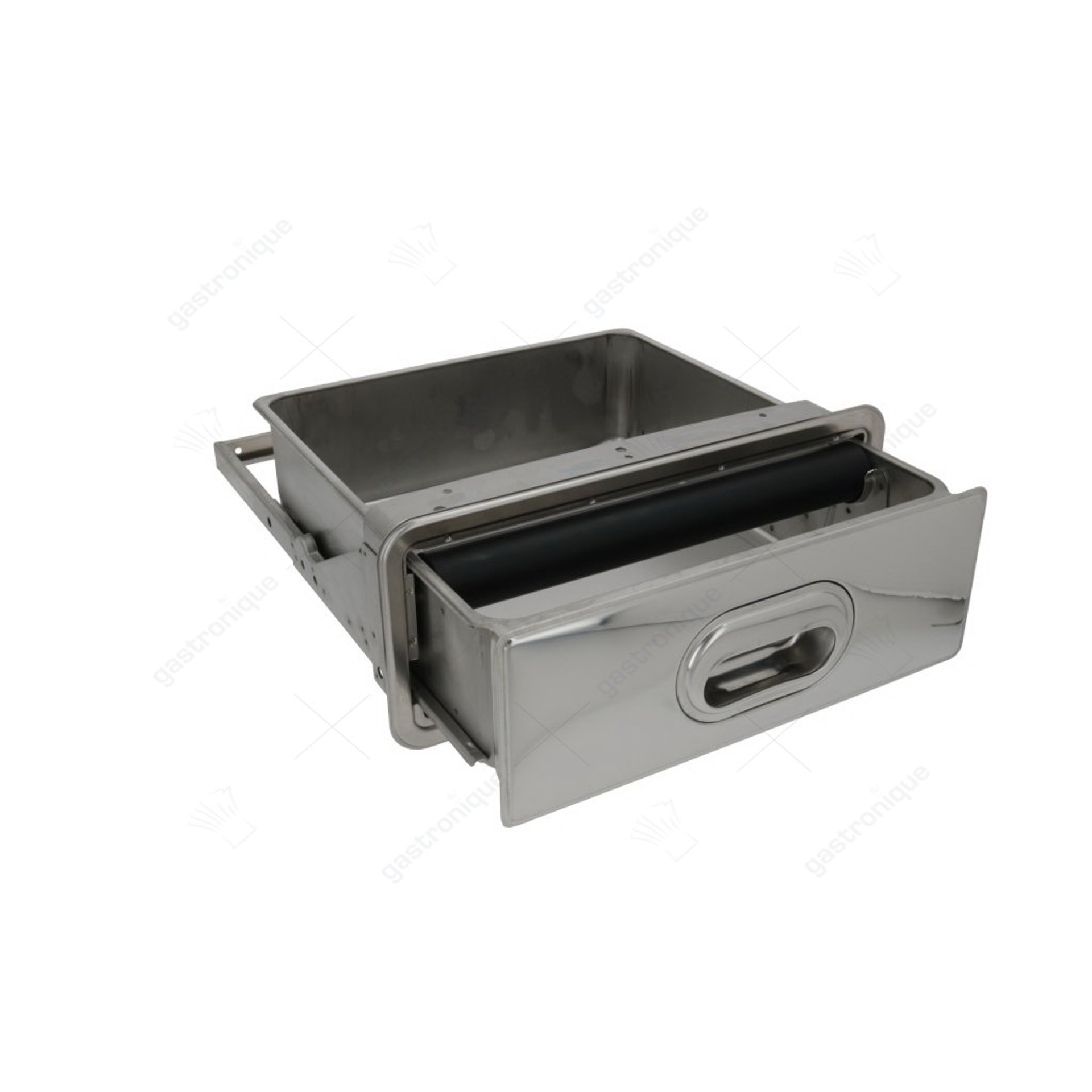 uitklopbak B 320mm D 370mm H 105mm inbouwmaat 350x405x130mm met afklopstang - afbeelding 1