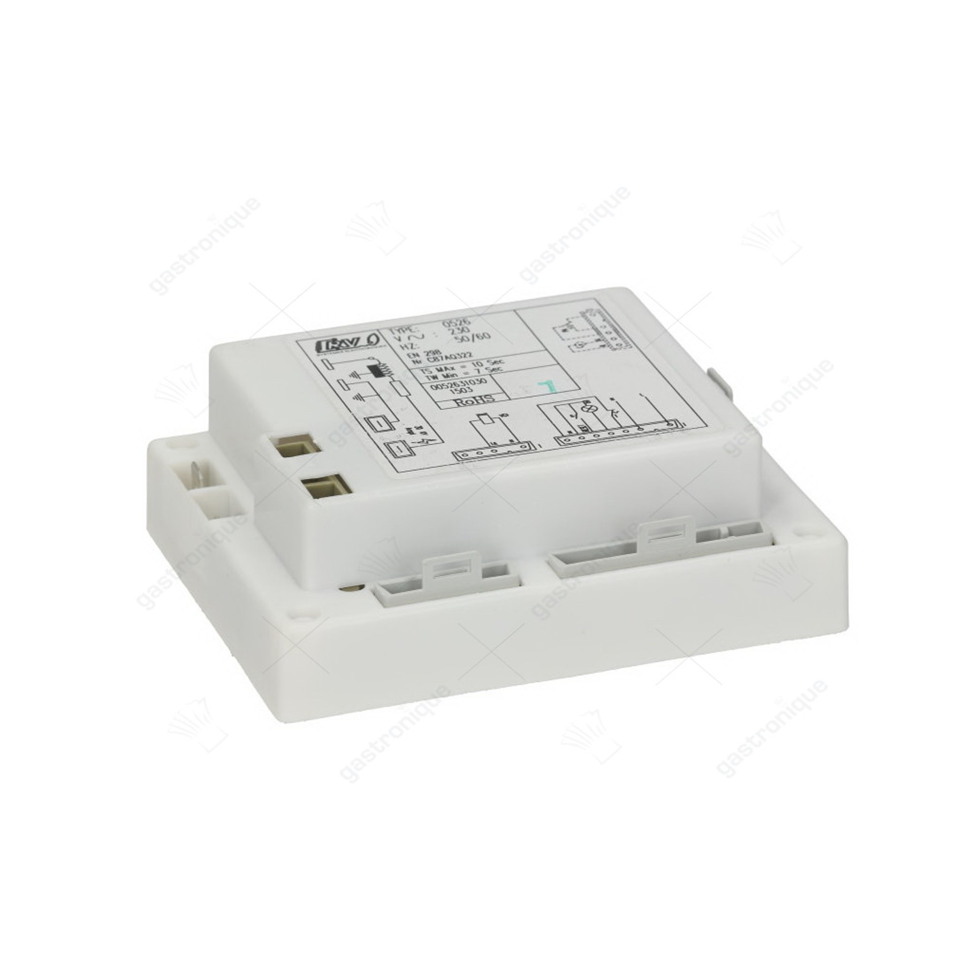 gasbranderautomaat RV CONSTUCTIONS ELECTRIQUES type 0526 wachttijd 7s beveiligingstijd 10s 230V - afbeelding 1