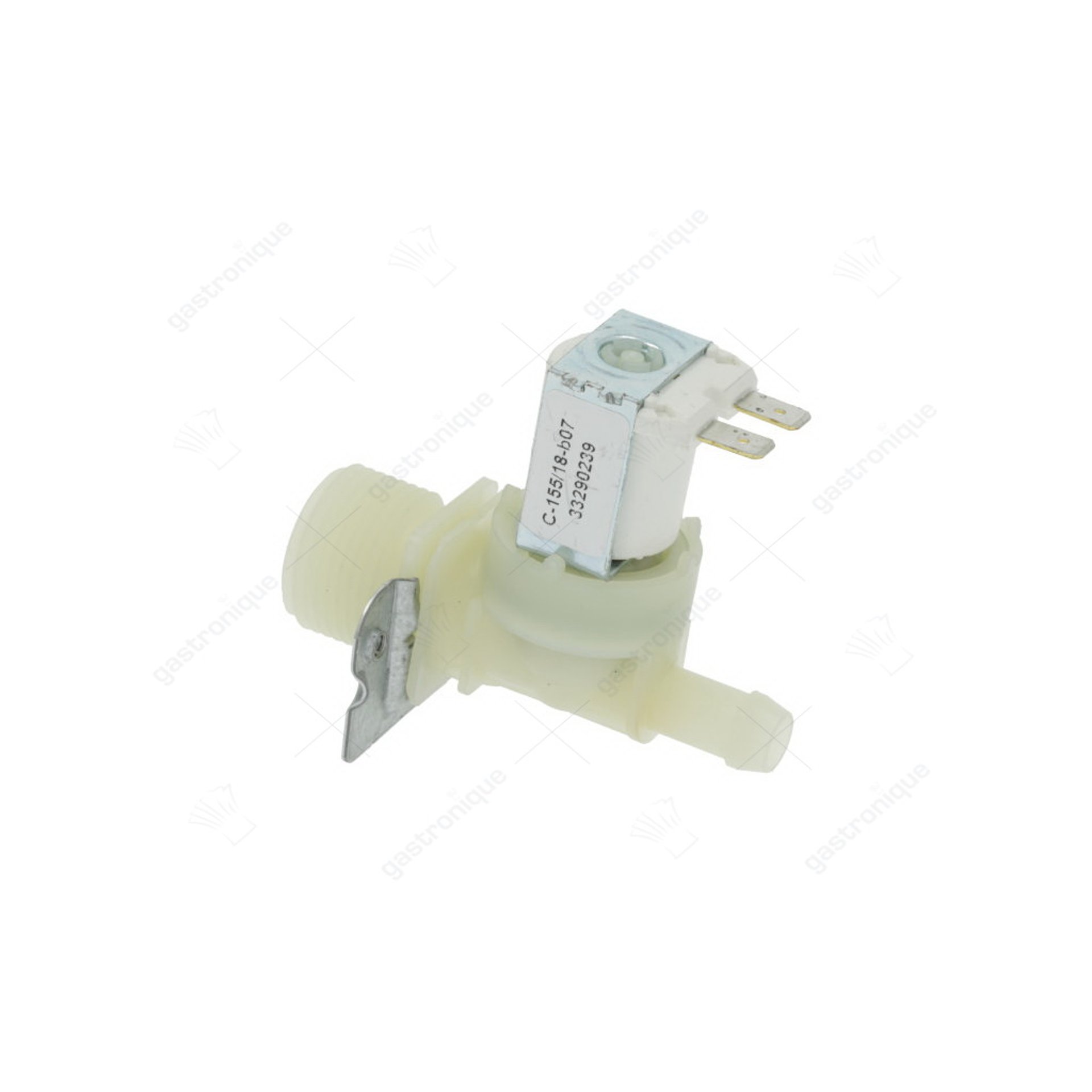 Magnetventil einfach gerade Kunststoff Eingang 3/4" 230VAC TP p max. 10 bar Ausgang 11,5mm DN10 - Bild 1