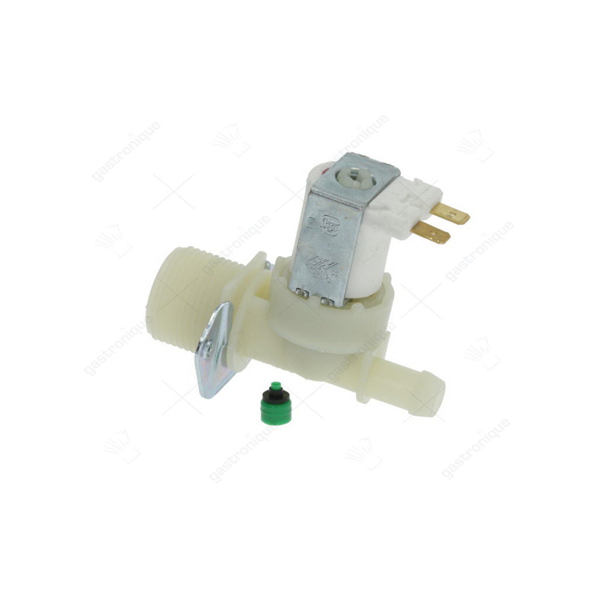 magneetventiel enkel recht 230VAC ingang 3/4" uitgang 11,5mm uitgang 0,25l/min DN10 t.max. 90°C - afbeelding 1