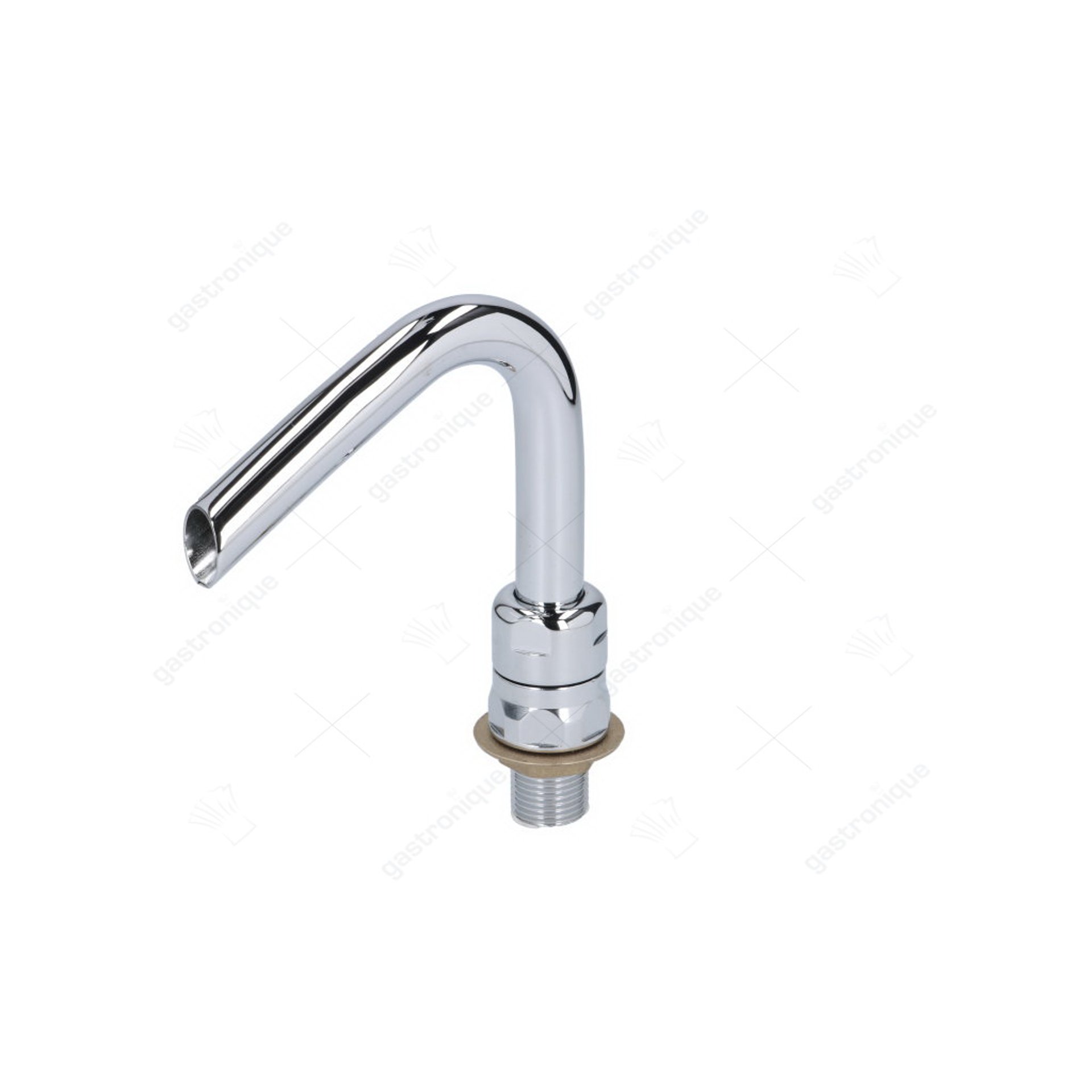 uitloop aansluiting 1/2" OD pijp ø 18mm uitsteeksel 105mm totale hoogte 130mm - afbeelding 1