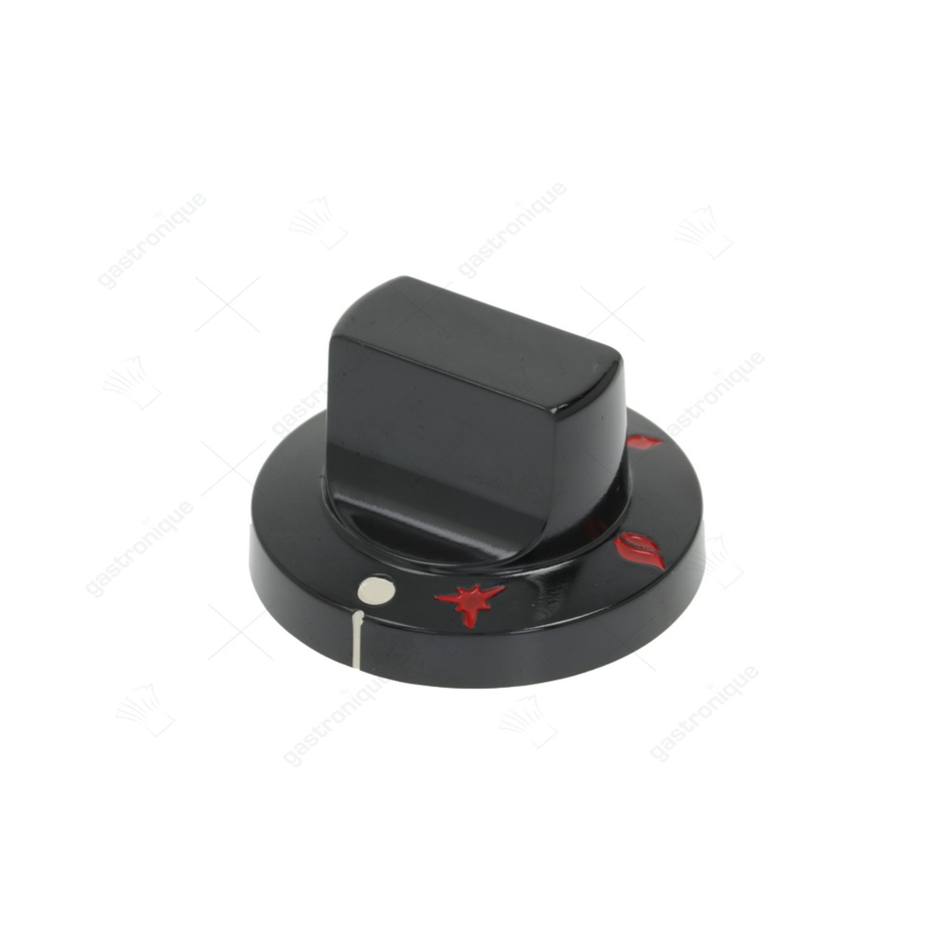 bouton noir ø 60 mm imprimé - image 1