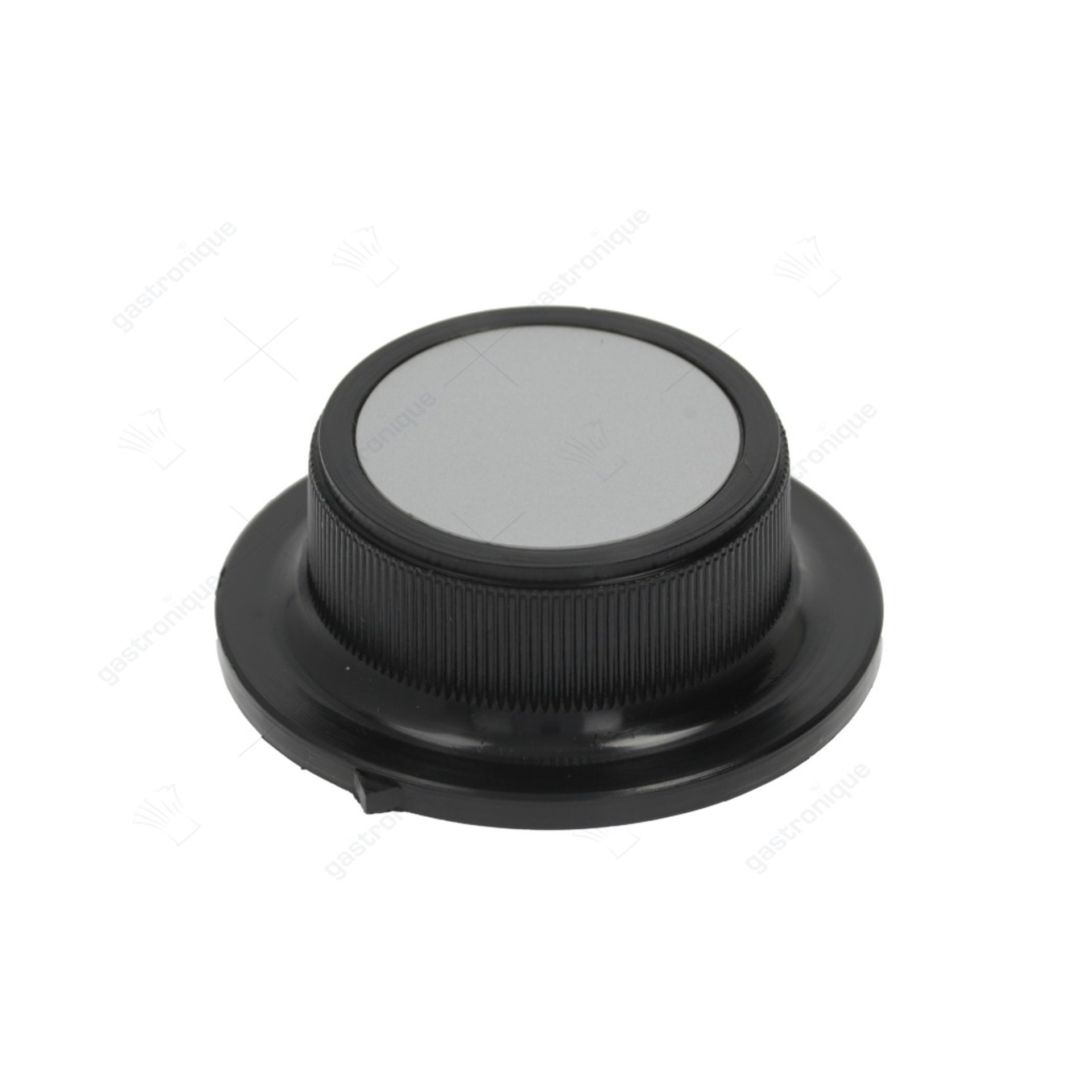interrupteur bouton ligne zéro ø 55mm axe ø 5x5mm chanfrein horizontal noir - image 1