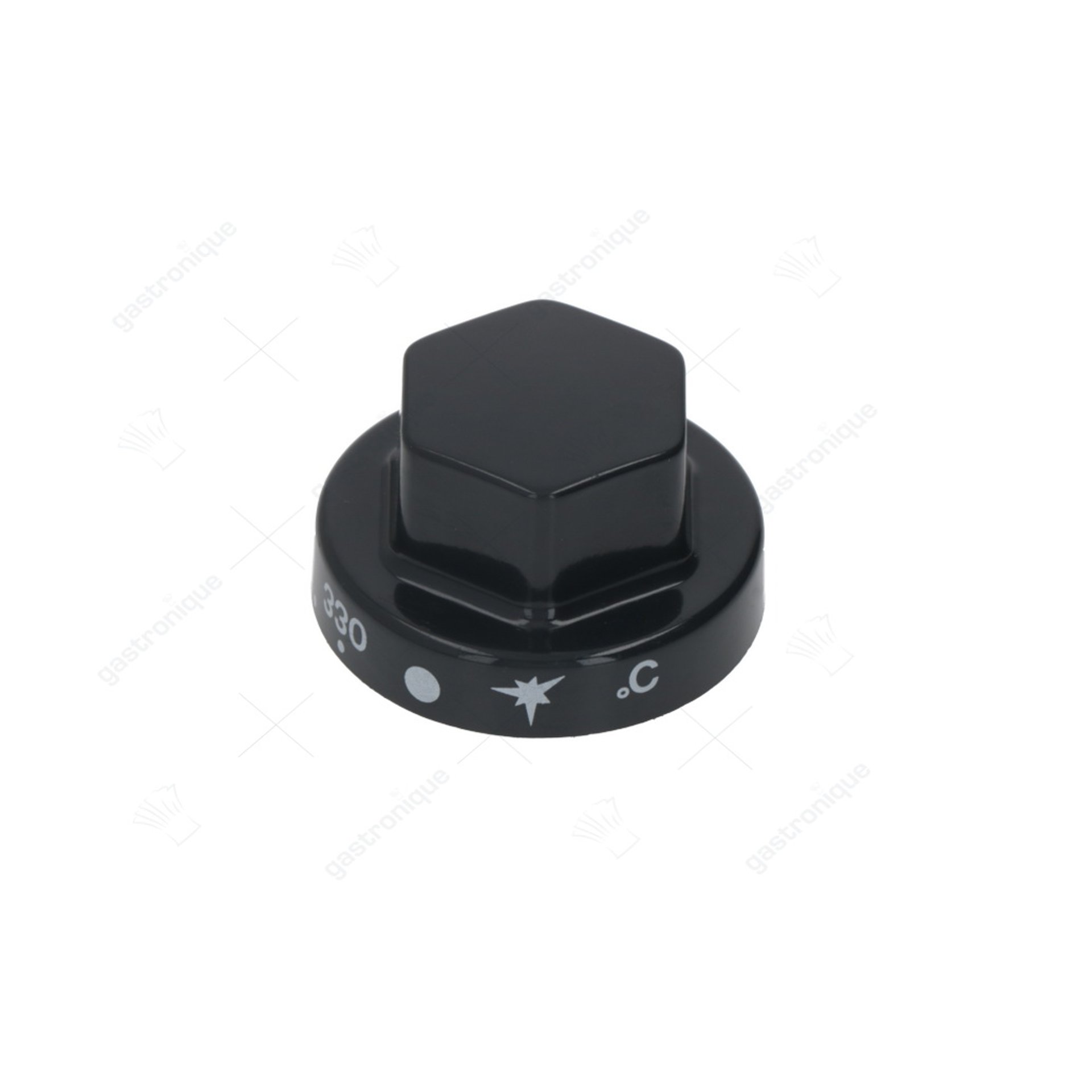 grijze knop ø 55 mm 120-330°c - afbeelding 1