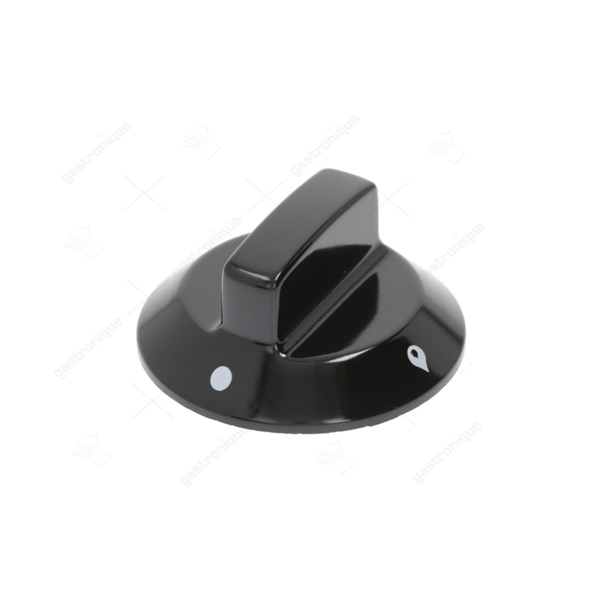 zwarte knop ø 60 mm bedrukt - afbeelding 1