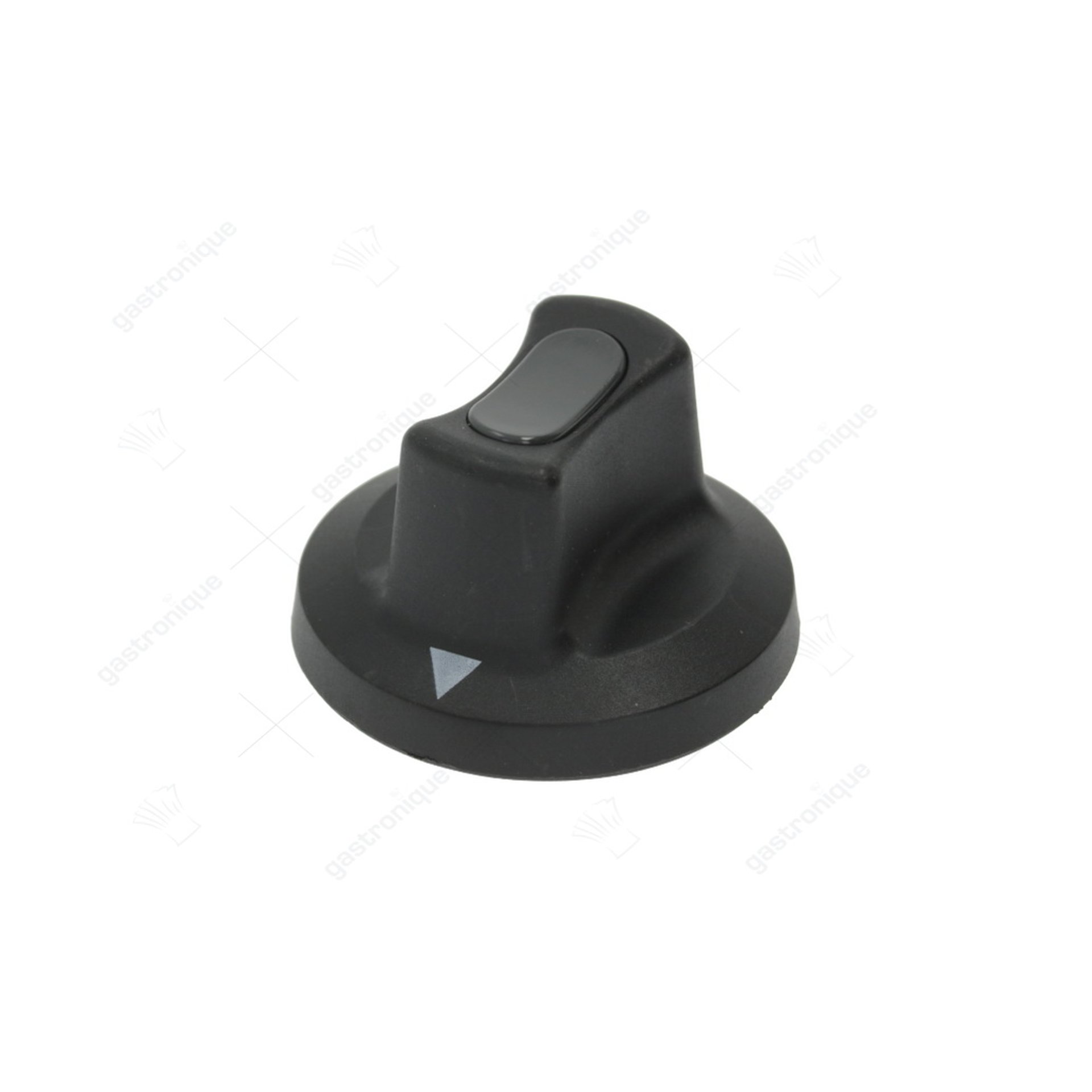 zwarte knop ø 42 mm - afbeelding 1