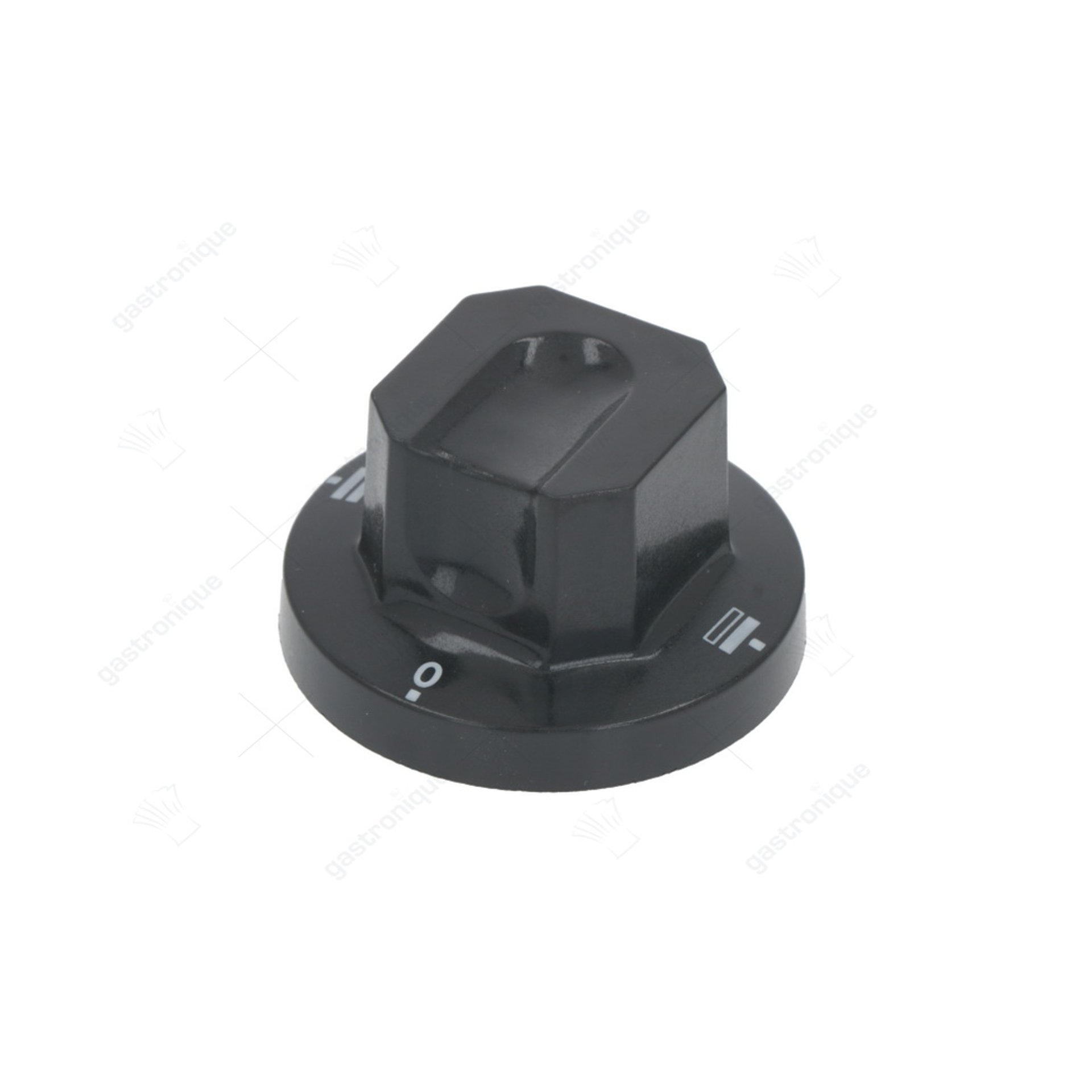 zwarte knop ø 70 mm bedrukt - afbeelding 1