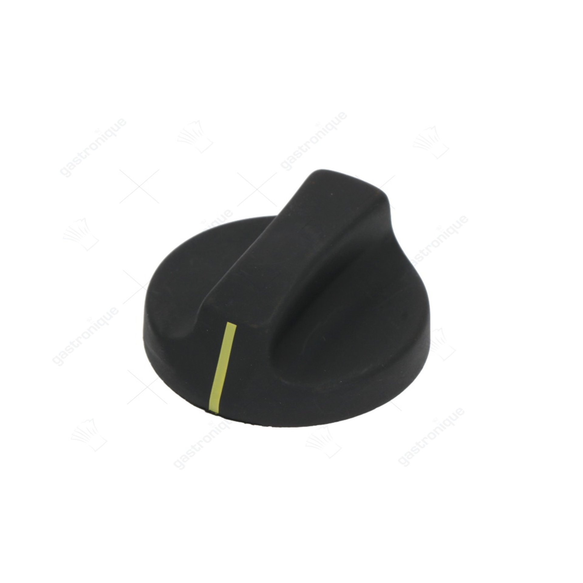 bouton interrupteur ligne zéro ø 50mm arbre ø 6x4,6mm chanfrein haut noir - image 1