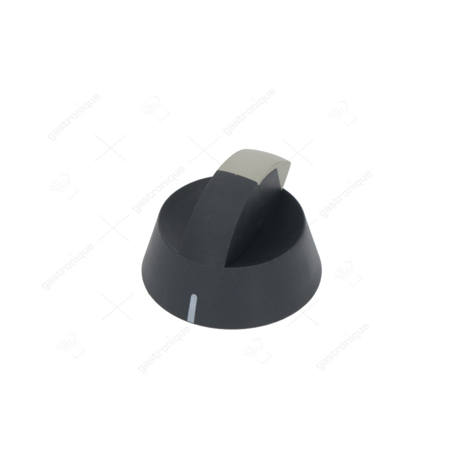 zwarte knop ø 55 mm - afbeelding 1