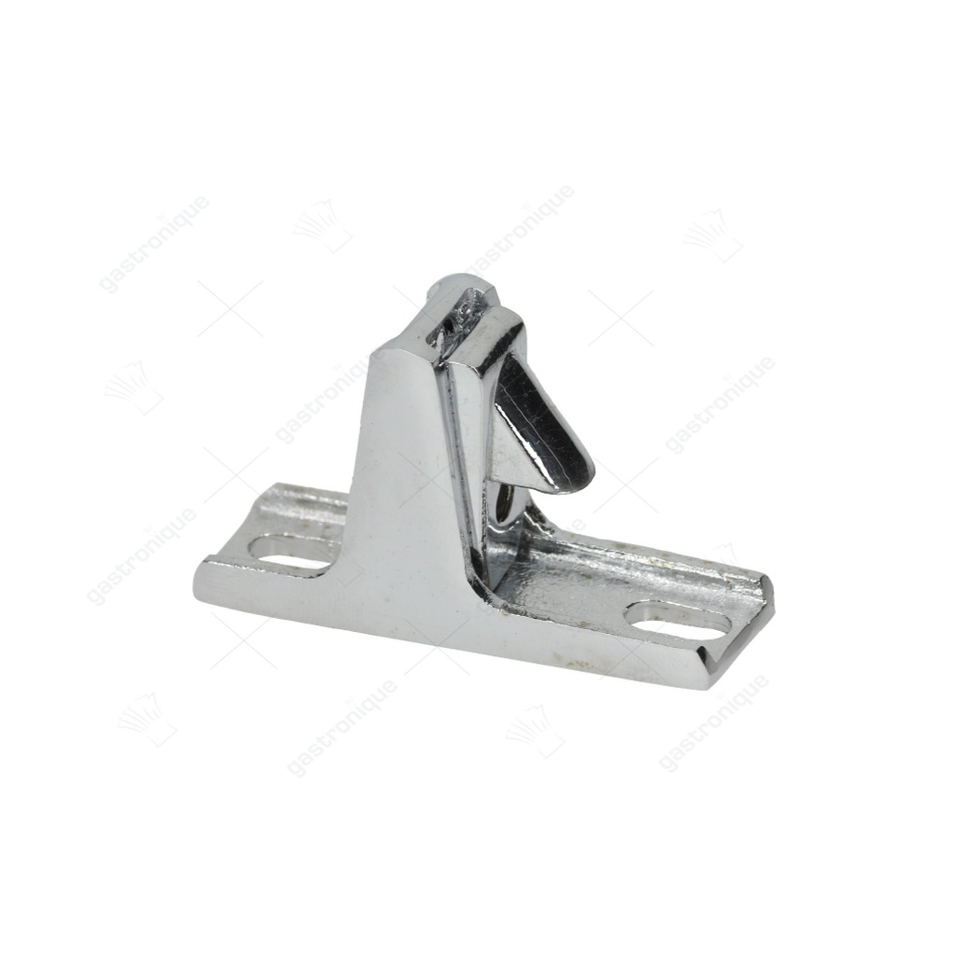 tegenstuk L 58mm B 20mm H 35mm bevestigingsafstand 42mm messing verchroomd - afbeelding 1