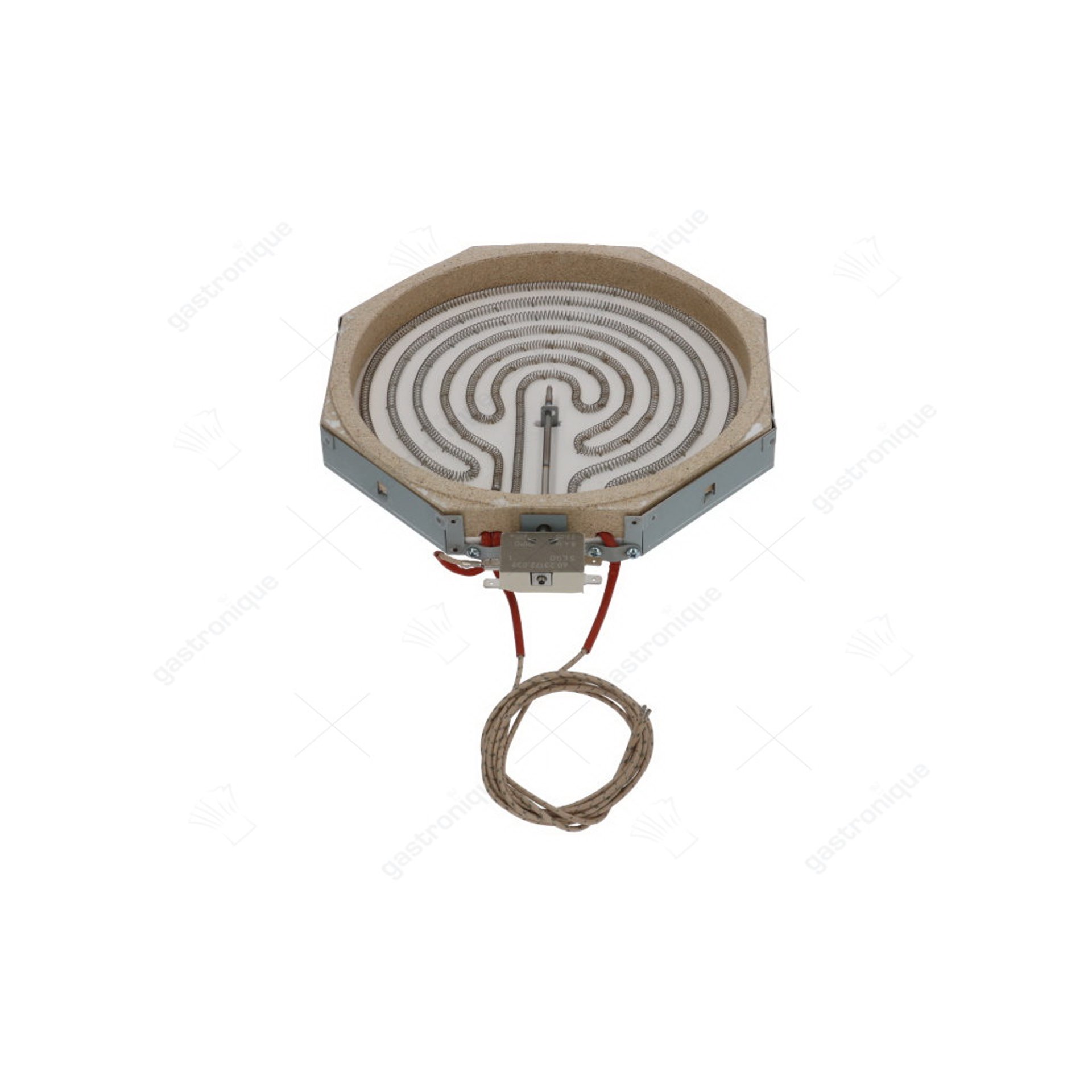 stralingselement 8-hoekig 2500W 230V L 250mm B 250mm VC 2 met verwarmingsspoel energieregeling - afbeelding 1