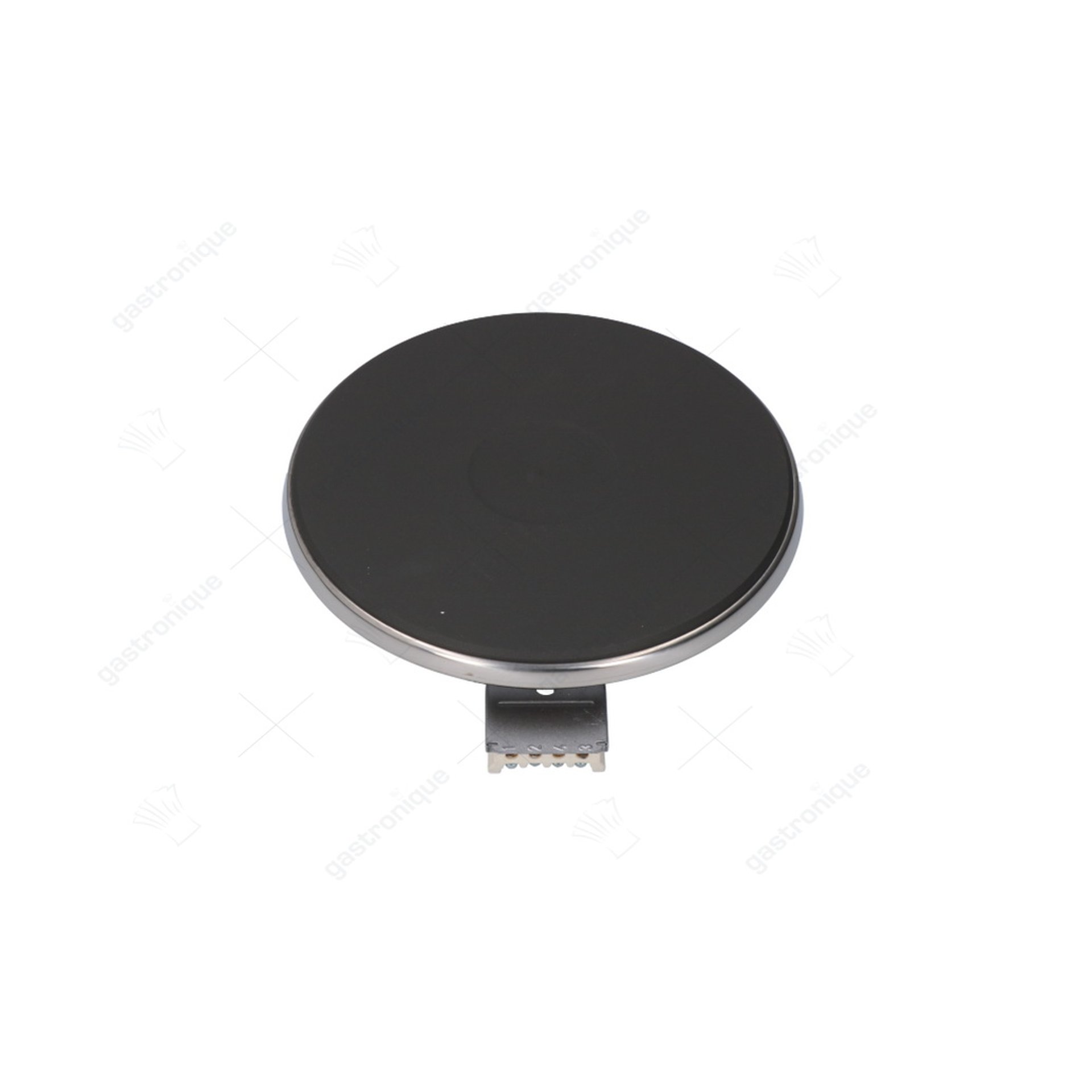 plaque de cuisson ø 180mm 1500W 400V connexion 4 bornes à vis avec bord de 8mm - image 1