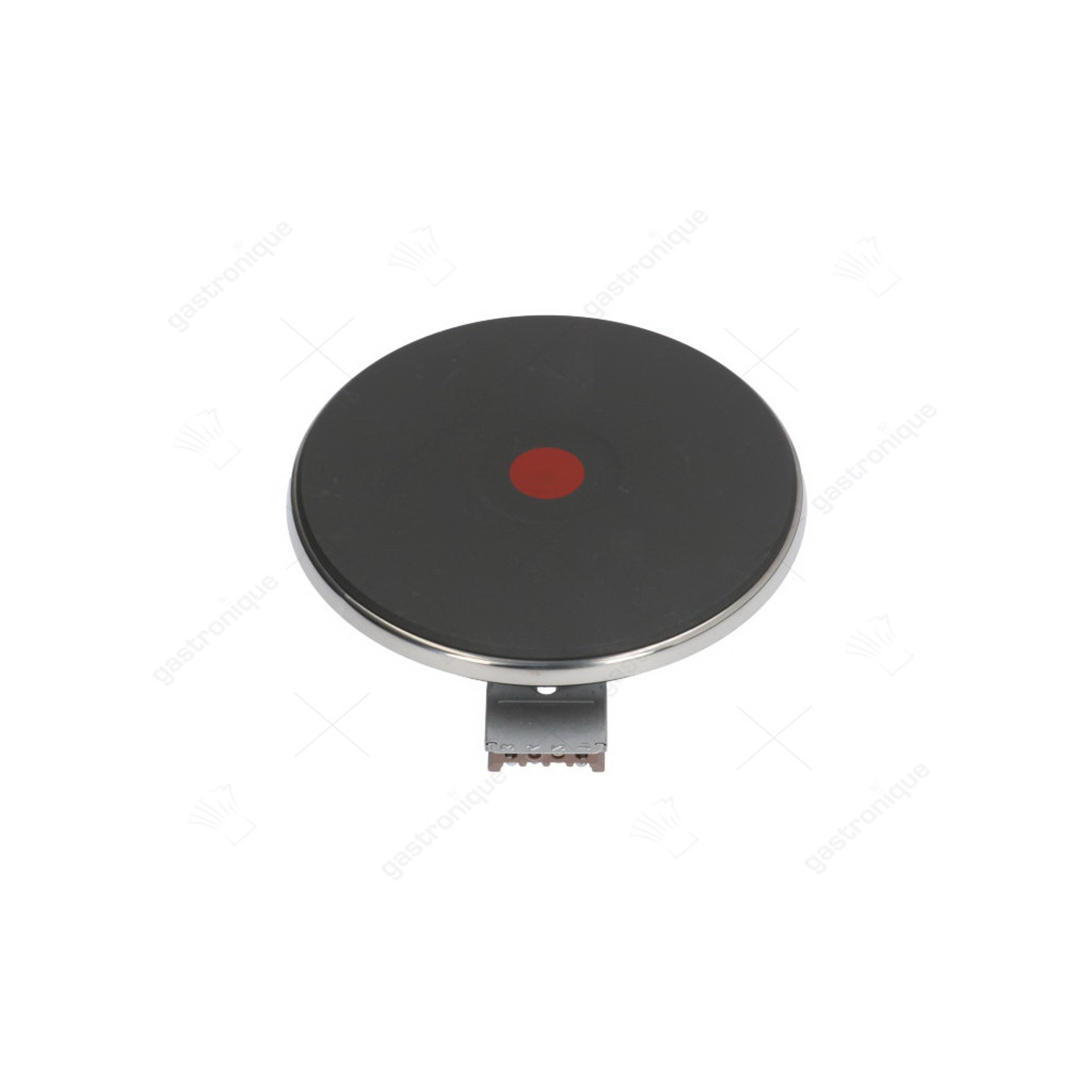 kookplaat ø 180mm 2000W 400V aansluiting 4 schroefklemmen met 8mm oversteekrand - afbeelding 1