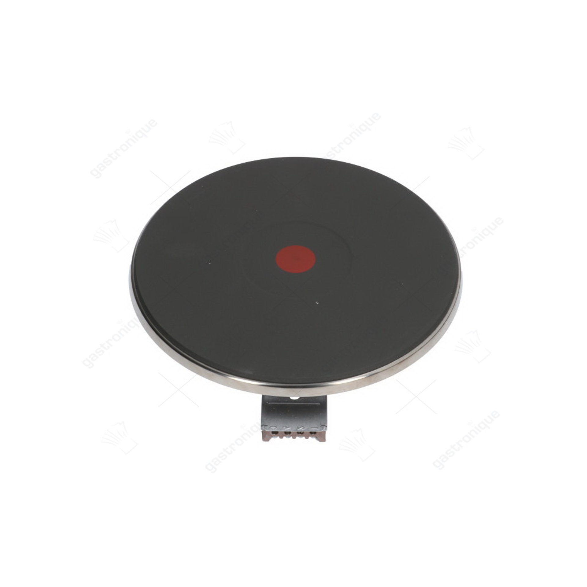 kookplaat ø 220mm 2600W 400V aansluiting 4 schroefklemmen met 8mm oversteekrand - afbeelding 1