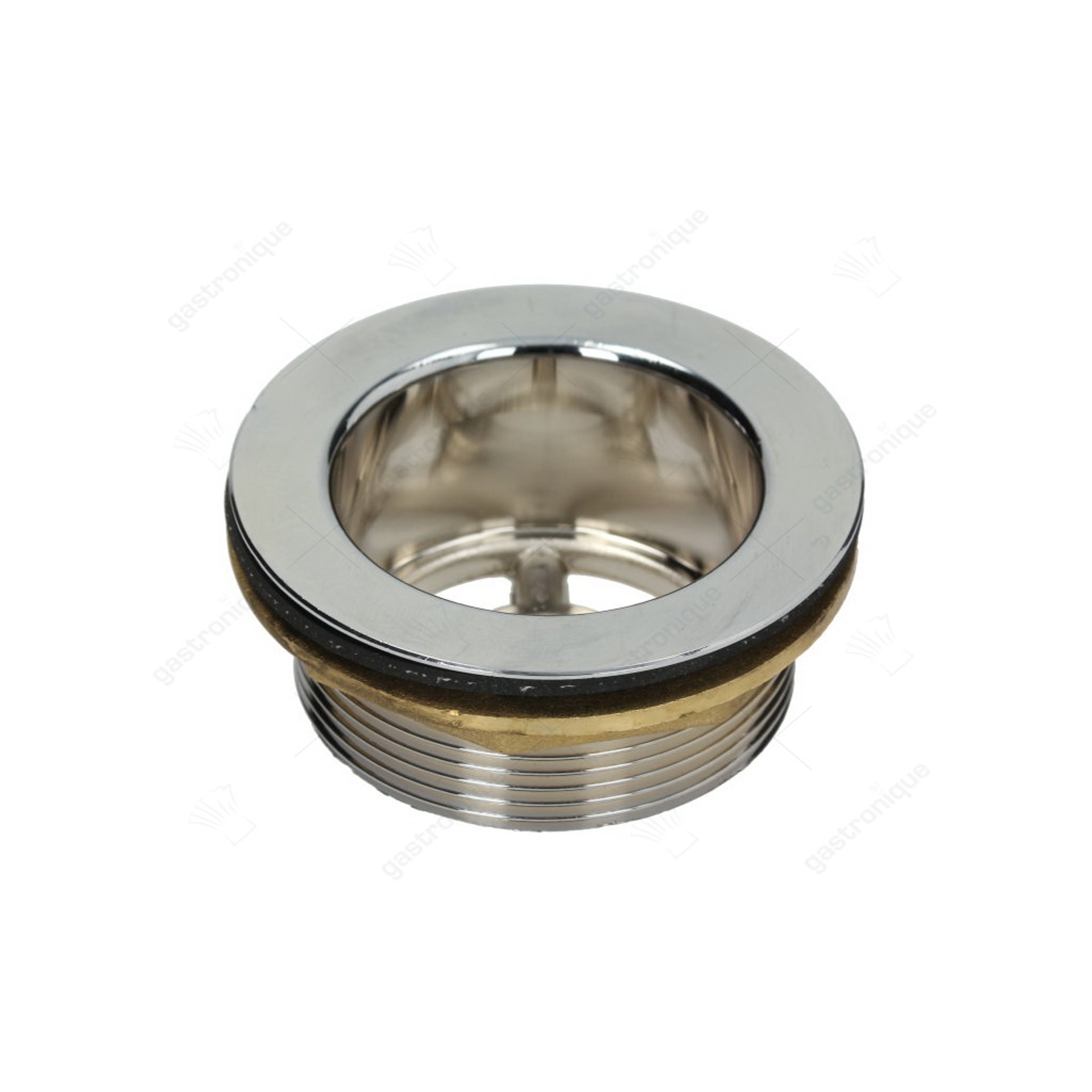 afvoerplug set in messing ø 2" - afbeelding 1