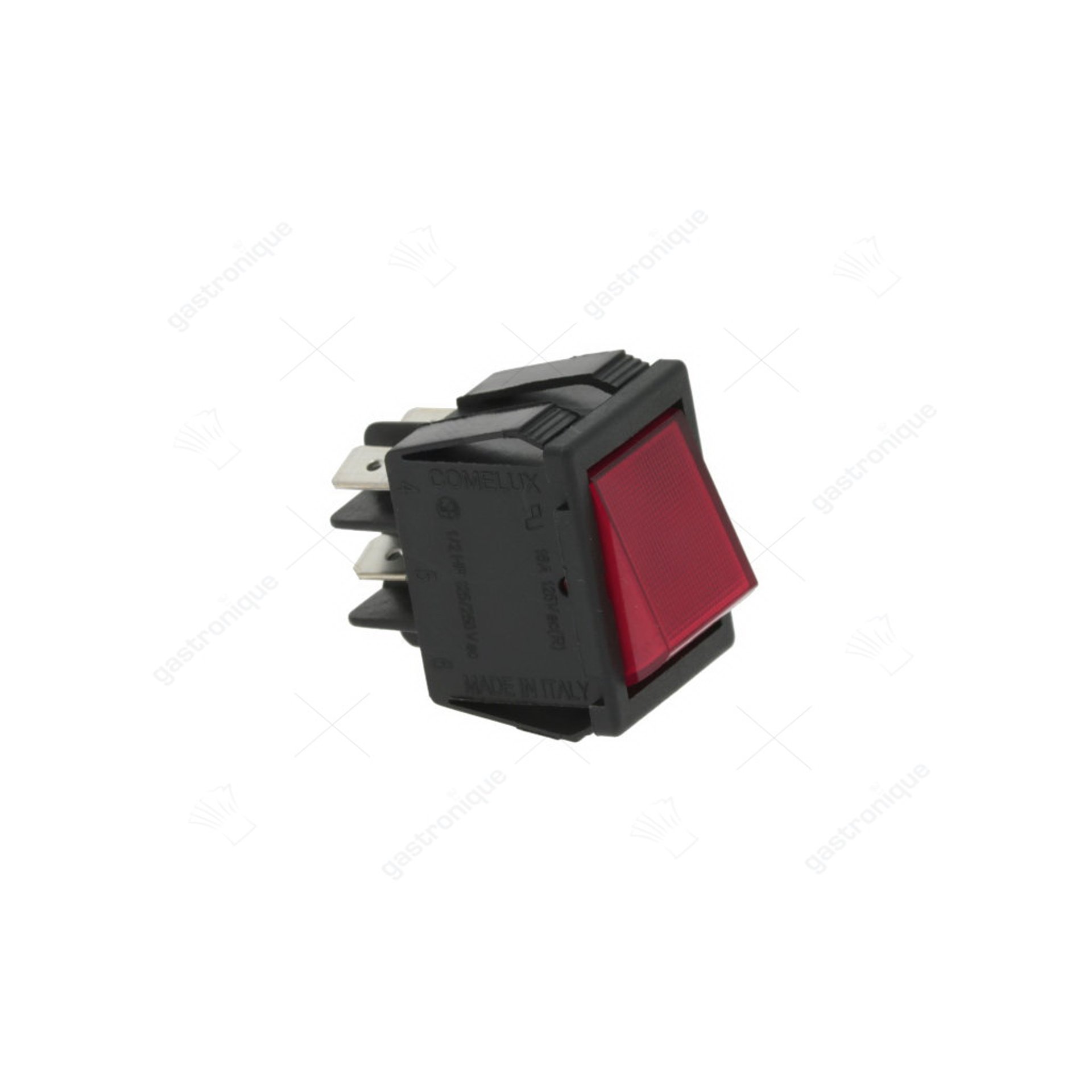 Schalter 2-polig rot 16a 250v - Bild 1