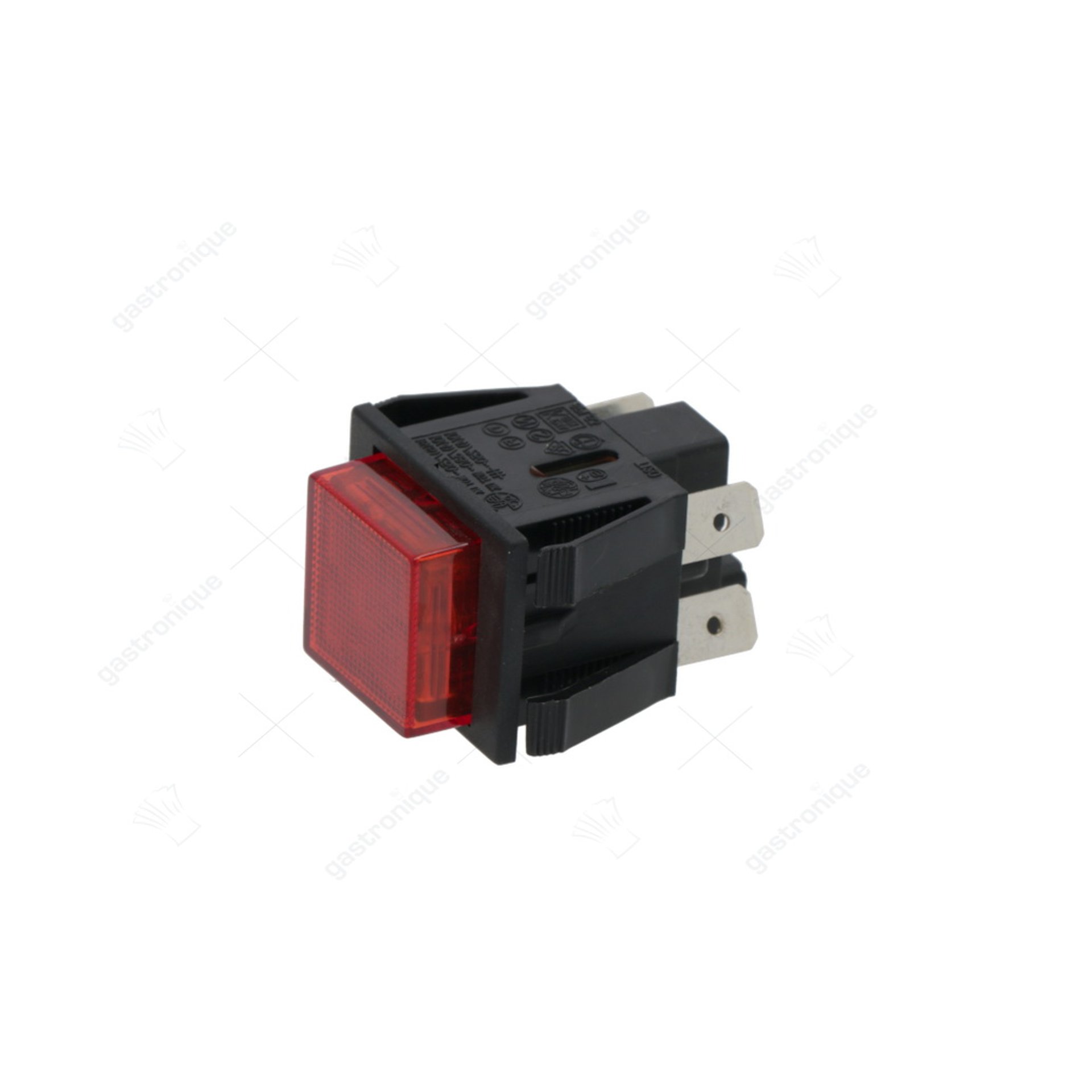 2 polige wipschakelaar rood 16a 250v - afbeelding 1