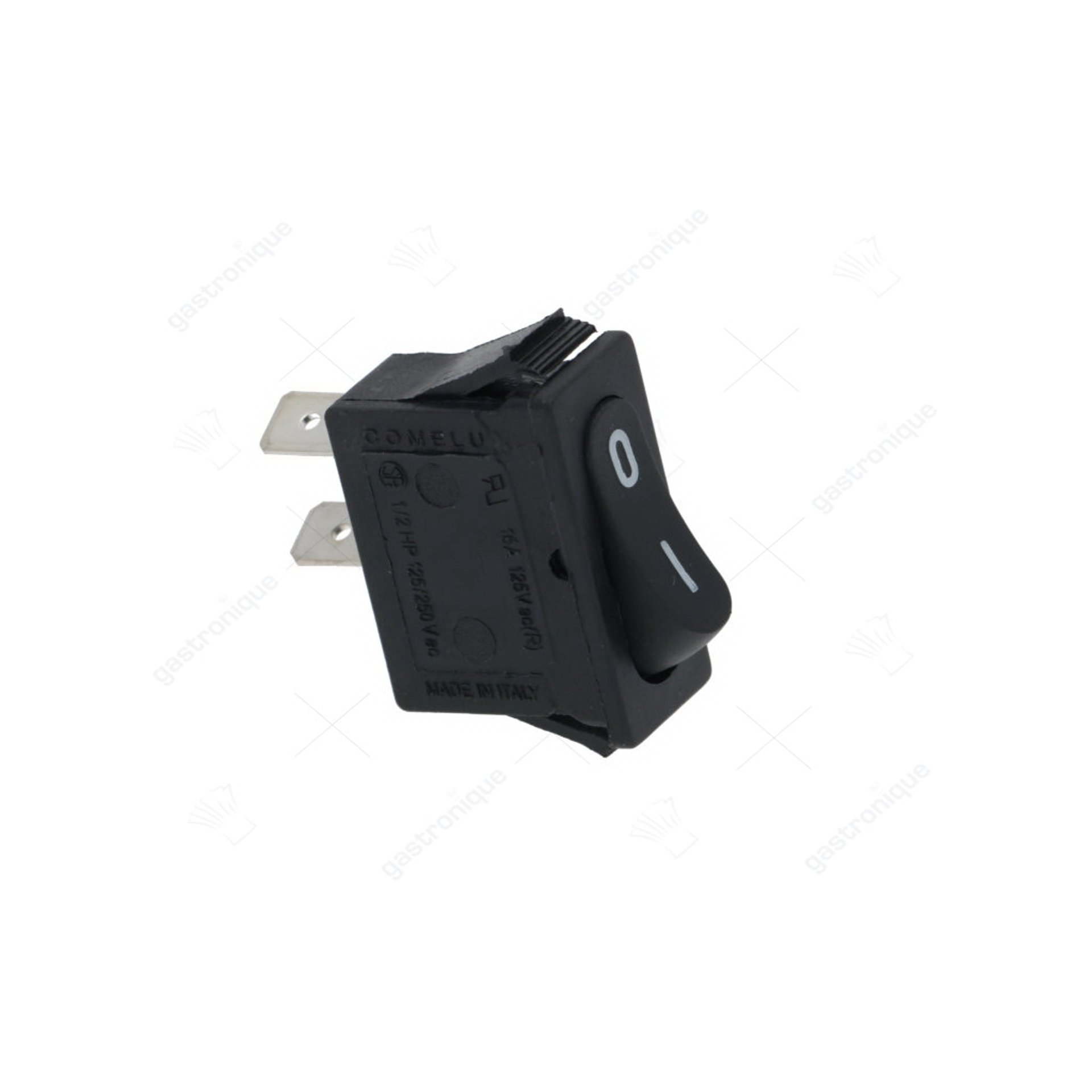 Schalter 1-polig schwarz 16a 250v - Bild 1