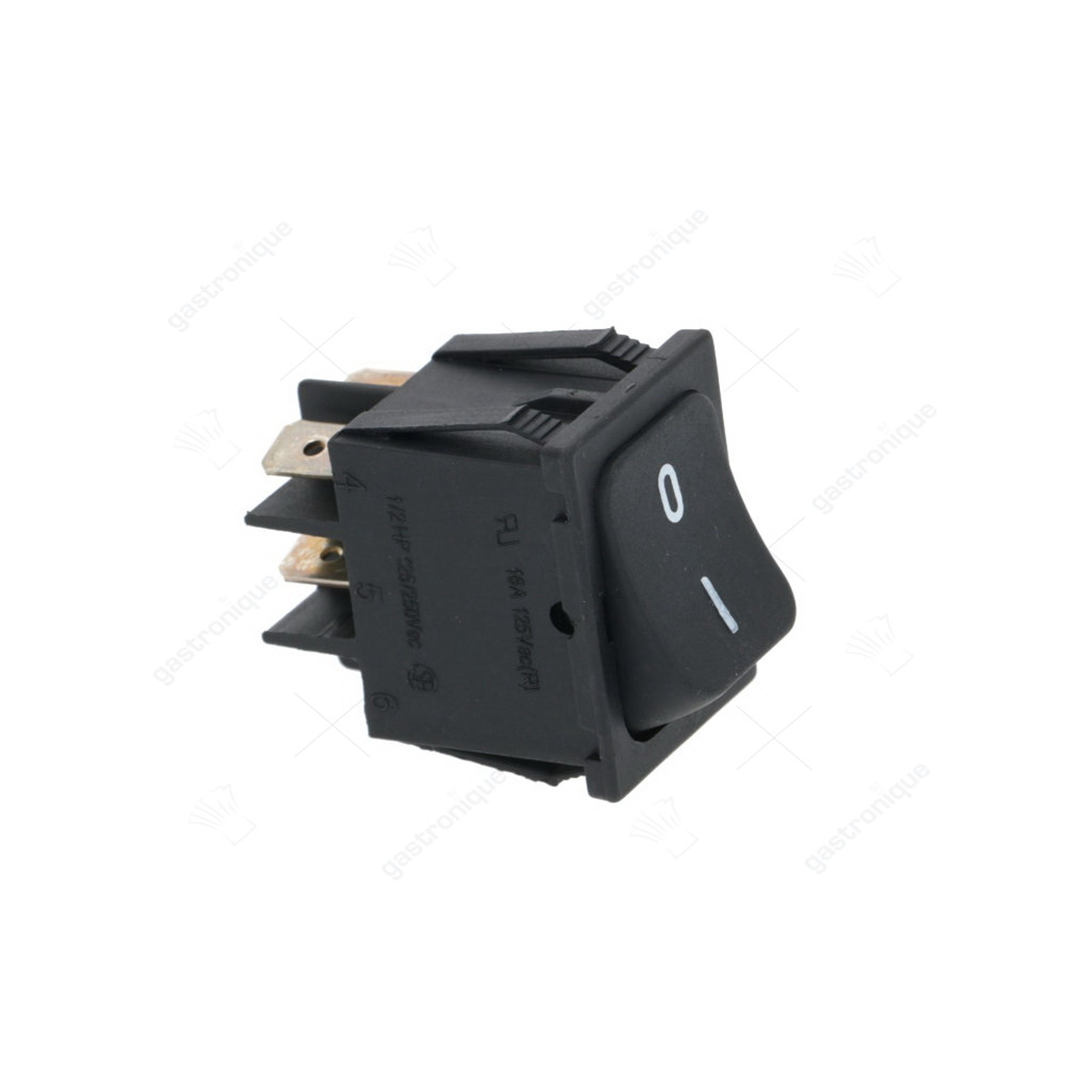 SCHALTER 2 POLIG SCHWARZ 10A 250V - Bild 1