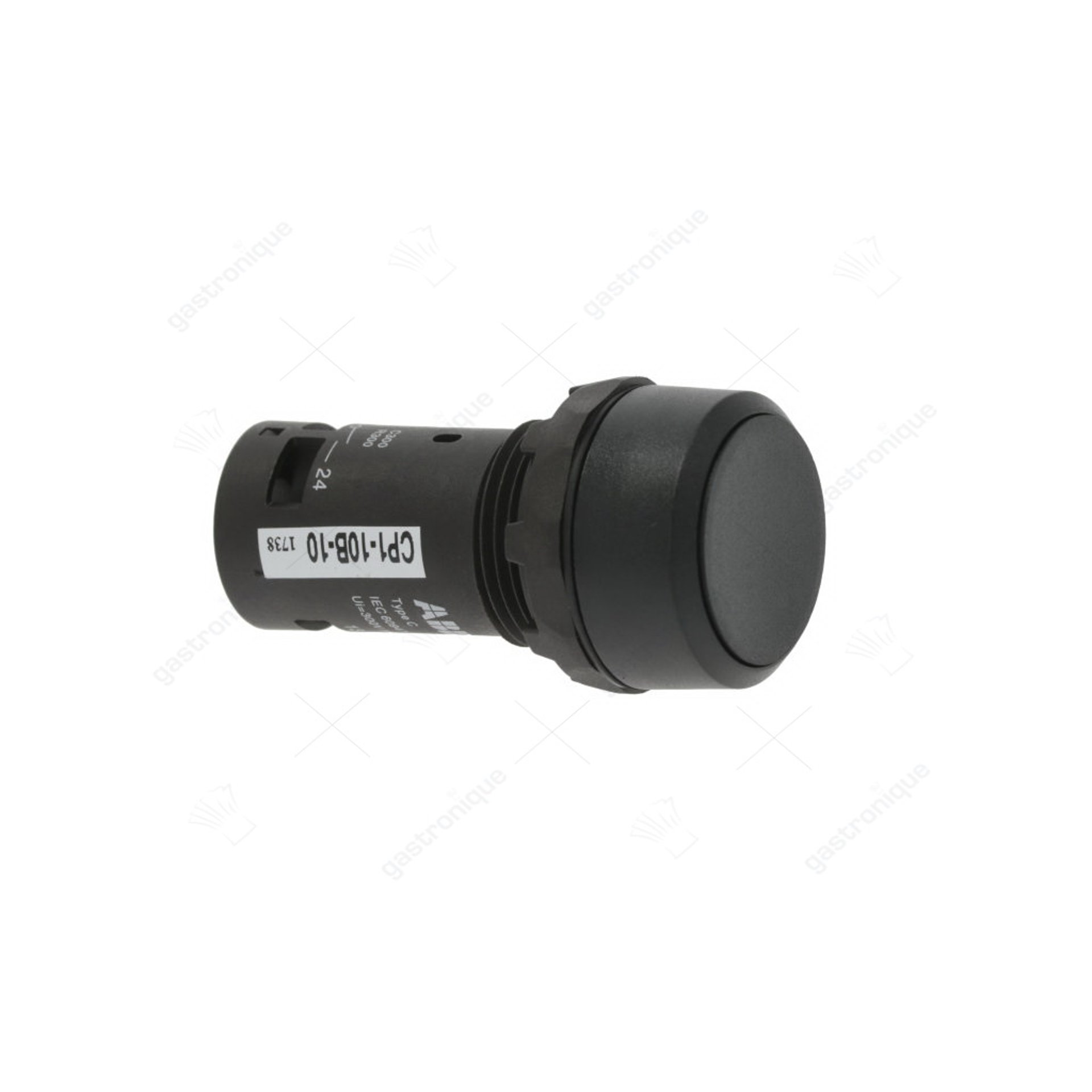 BOUTON POUSSOIR NOIR 5A 300V ABB - image 1