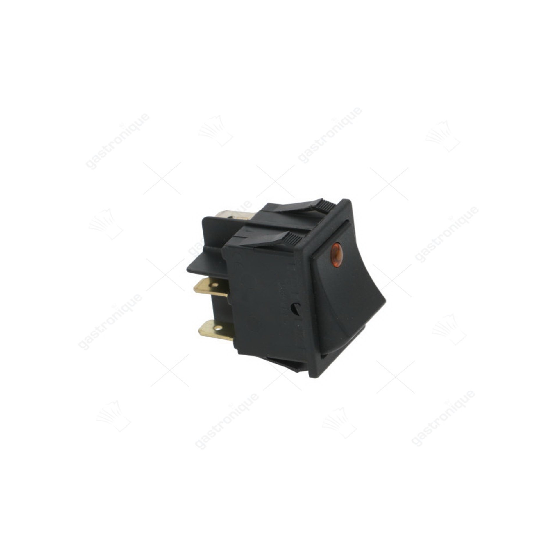 rocker switch built-in size 30x22mm 1NO/signal lamp 230V orange 230V 16A illuminated - image 1