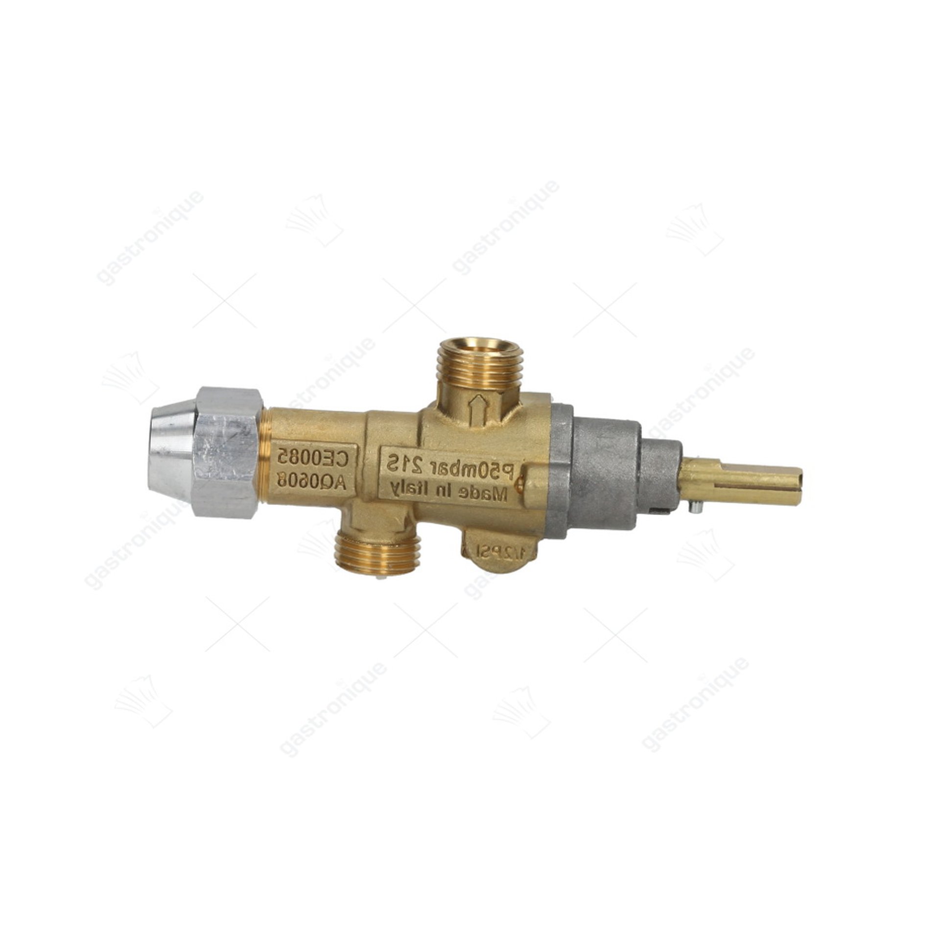 Gaskraan PEL type 21S gasingang M16x1,5 (pijp ø 10mm) - afbeelding 1