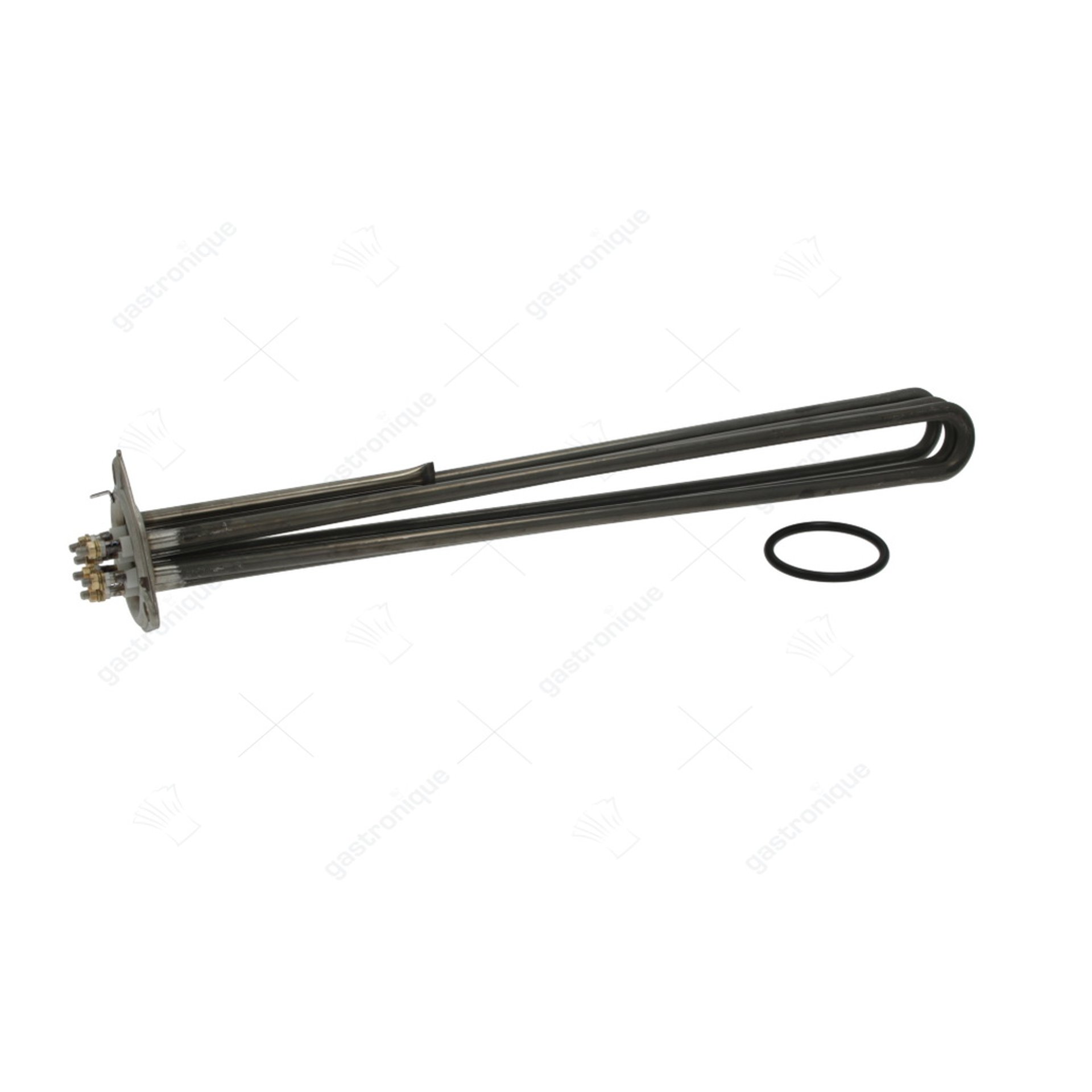 Heizelement 8000W 230V L 480mm 3-Loch-Flanschanschluss M5 Rohr ø 10mm VC 3 LA 72mm H 50mm - Bild 1