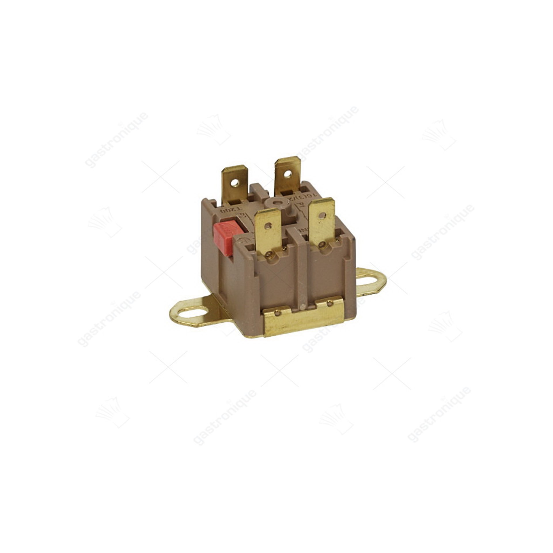 maximaalclixon LA 40mm cut-off temp. 100°C 2NC 2-pole 16A connection F6.3 2-hole mounting - image 1