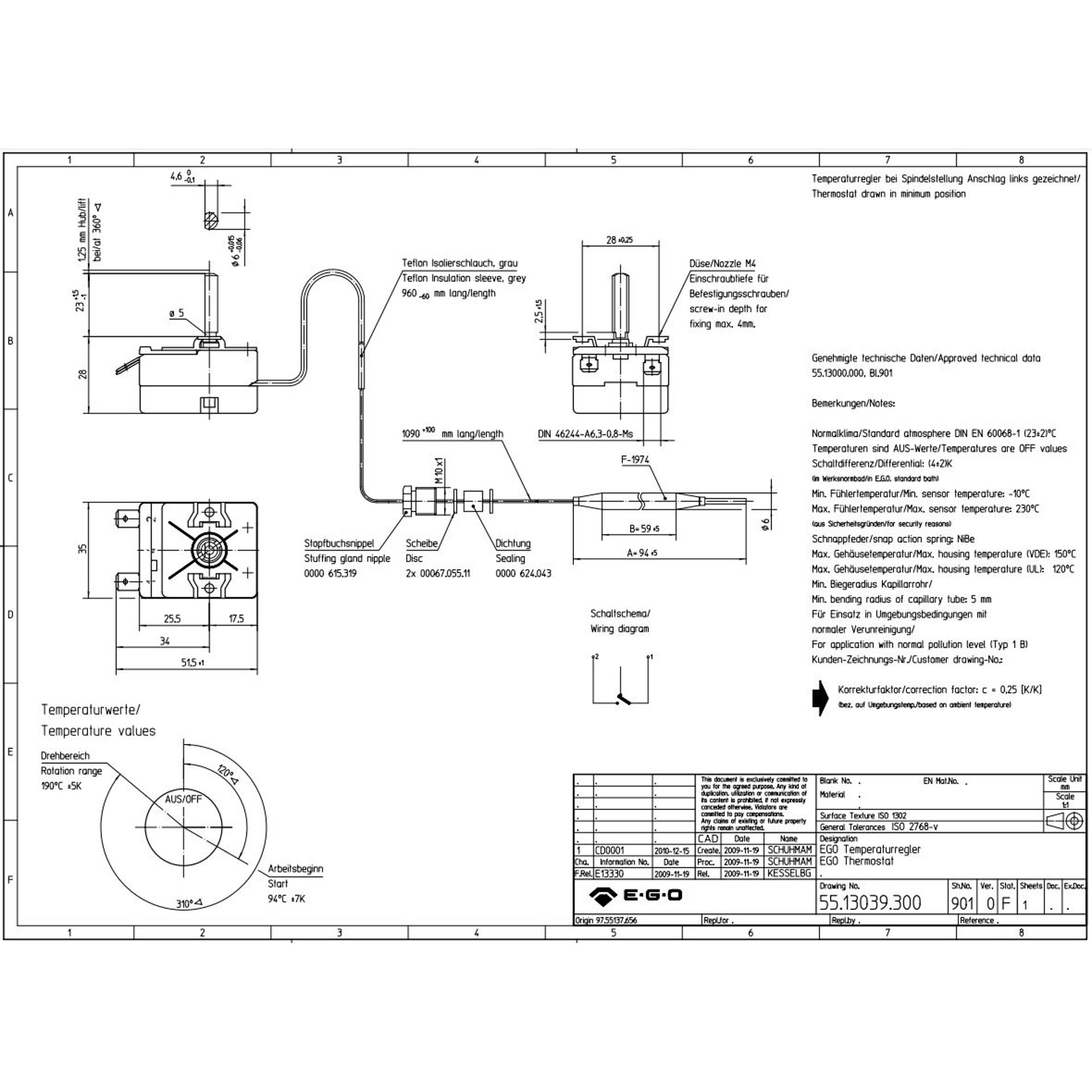 thermostat 1-phase 95-190°c - image 2