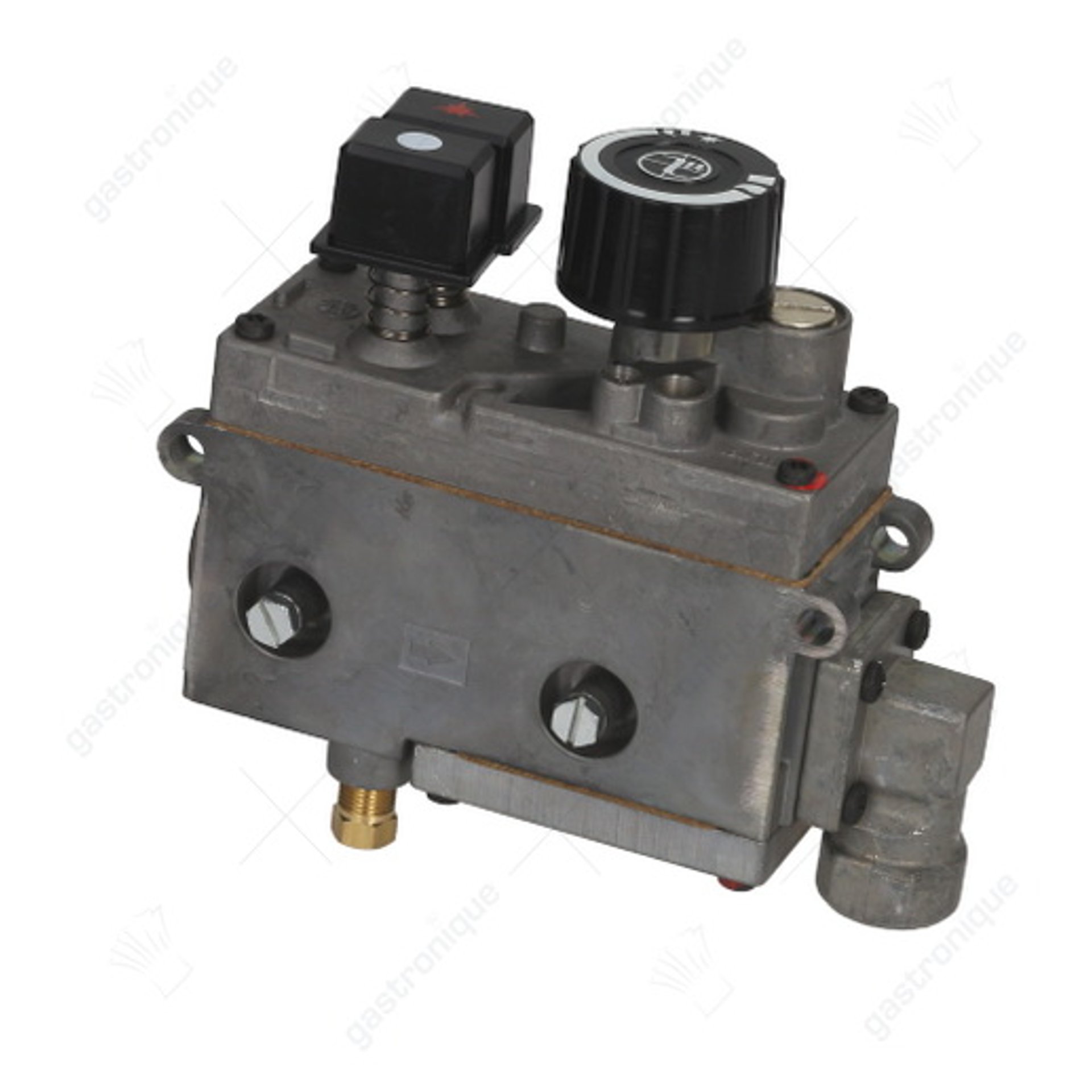 gasventiel gasingang 3/8" gasuitgang 3/8" werkbereik manueel thermoelementaansluiting M9x1 - afbeelding 1