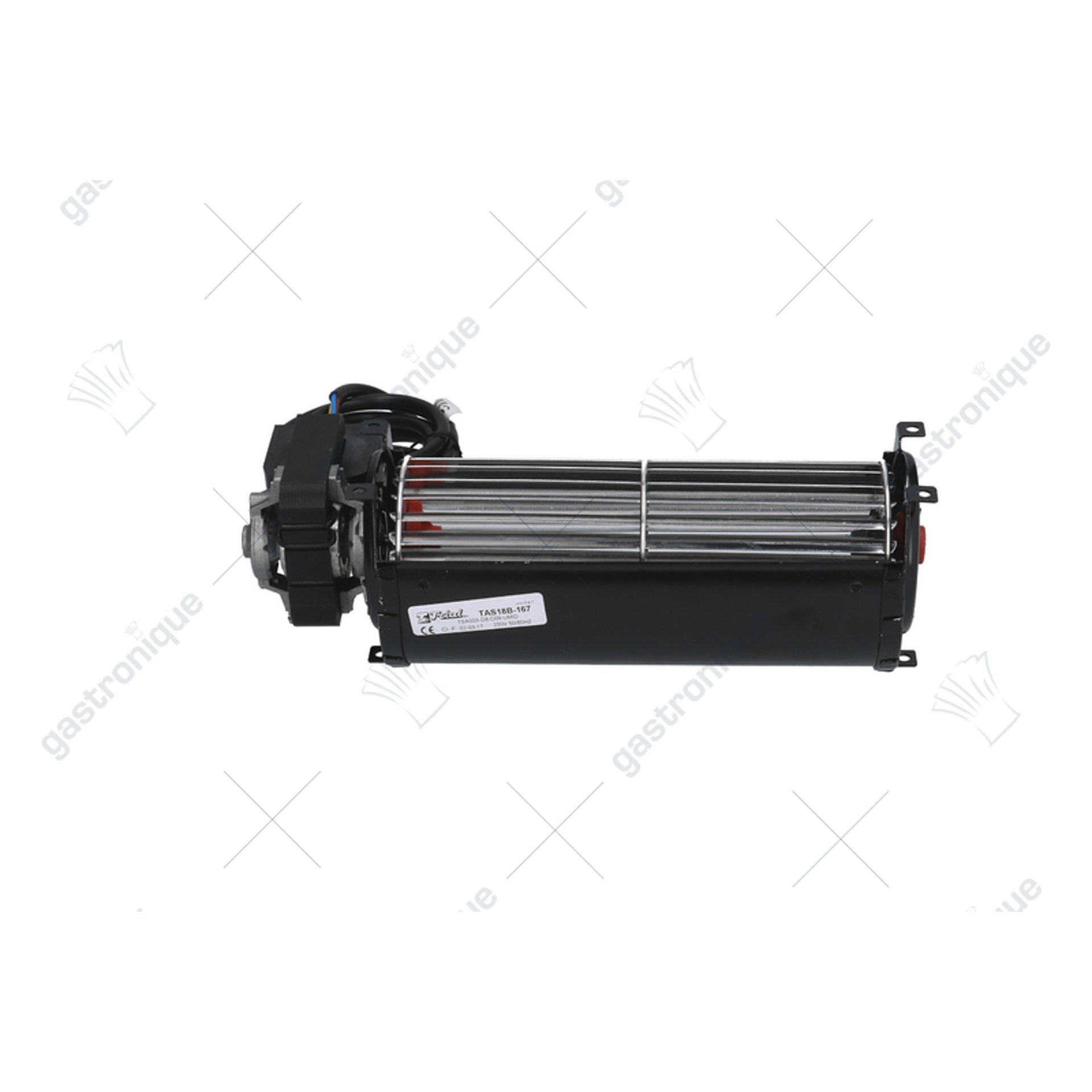 Dwarsstroomventilator motor rechts 180 mm ø 60 mm 230 Volt - afbeelding 2