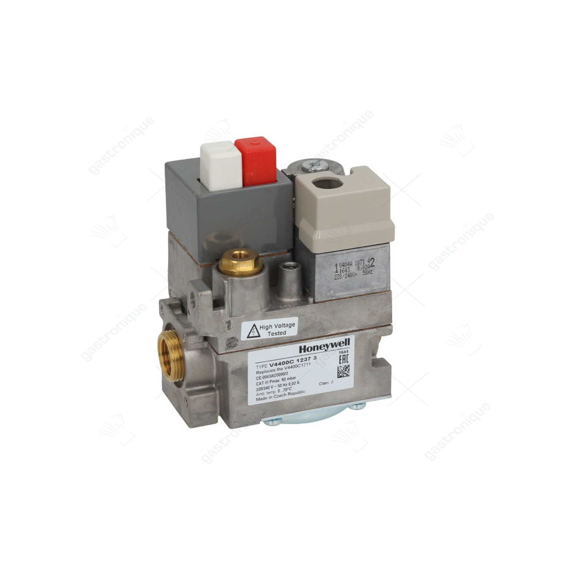 gas valve type V4400C 230V 50Hz gas inlet 3/4" gas outlet 3/4" thermocouple connection 11/32" - image 1