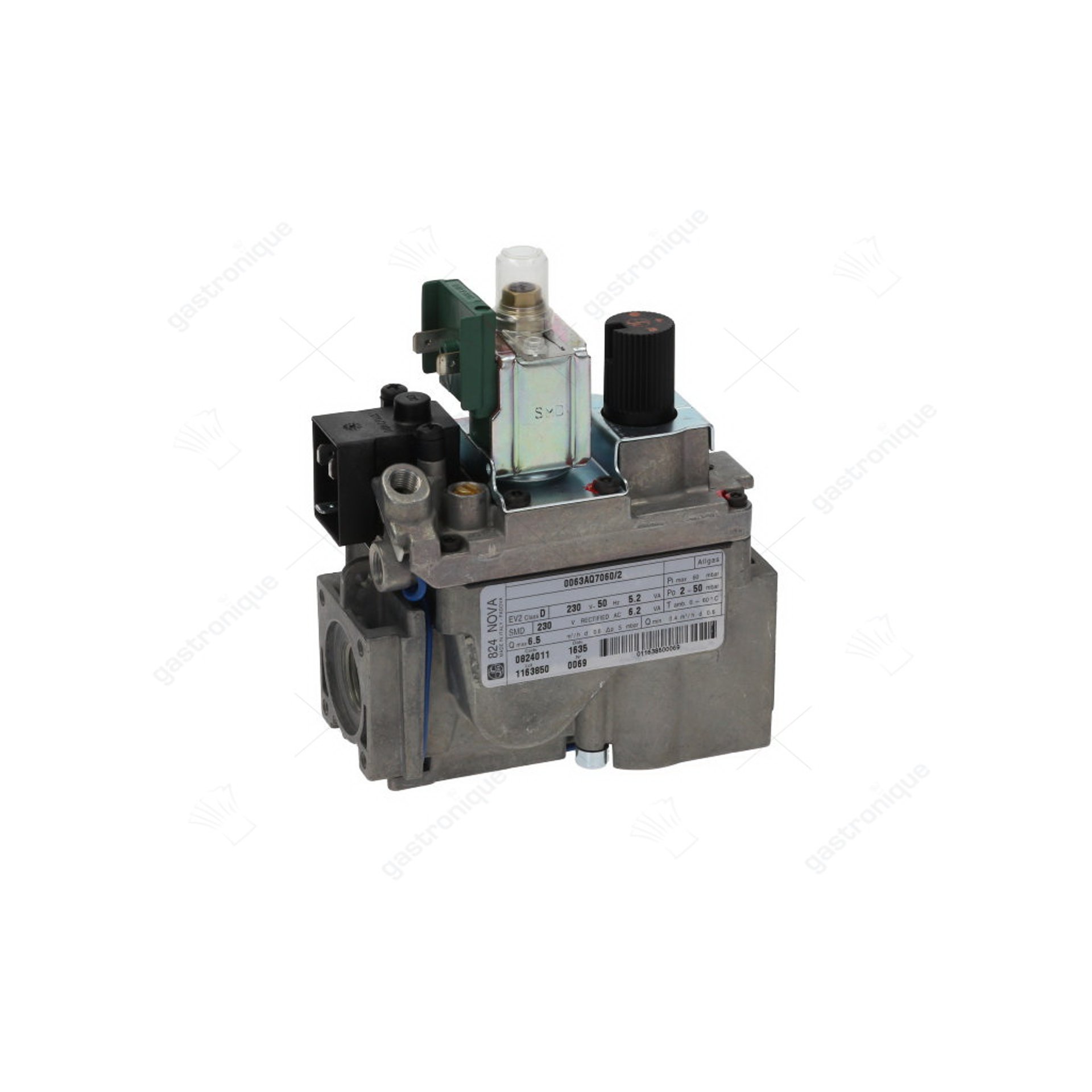 gasventiel SIT serie 230V 50Hz gasingang 1/2" gasuitgang 1/2" thermoelementaansluiting M9x1 - afbeelding 1