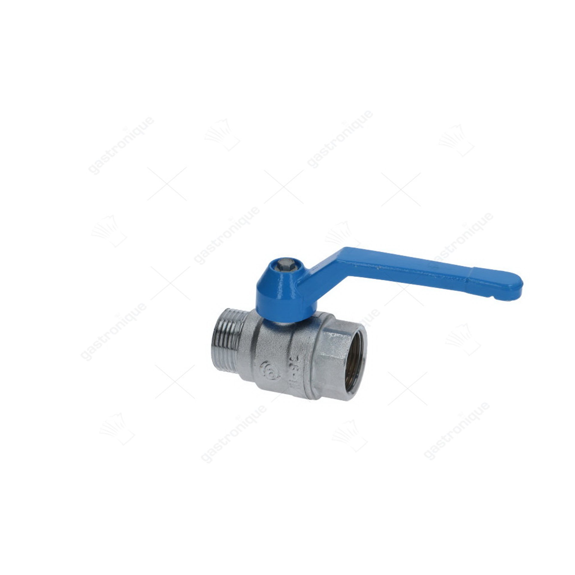 ball valve connection 1" ID - 1" OD DN25 total length 90mm with handle grip - image 1