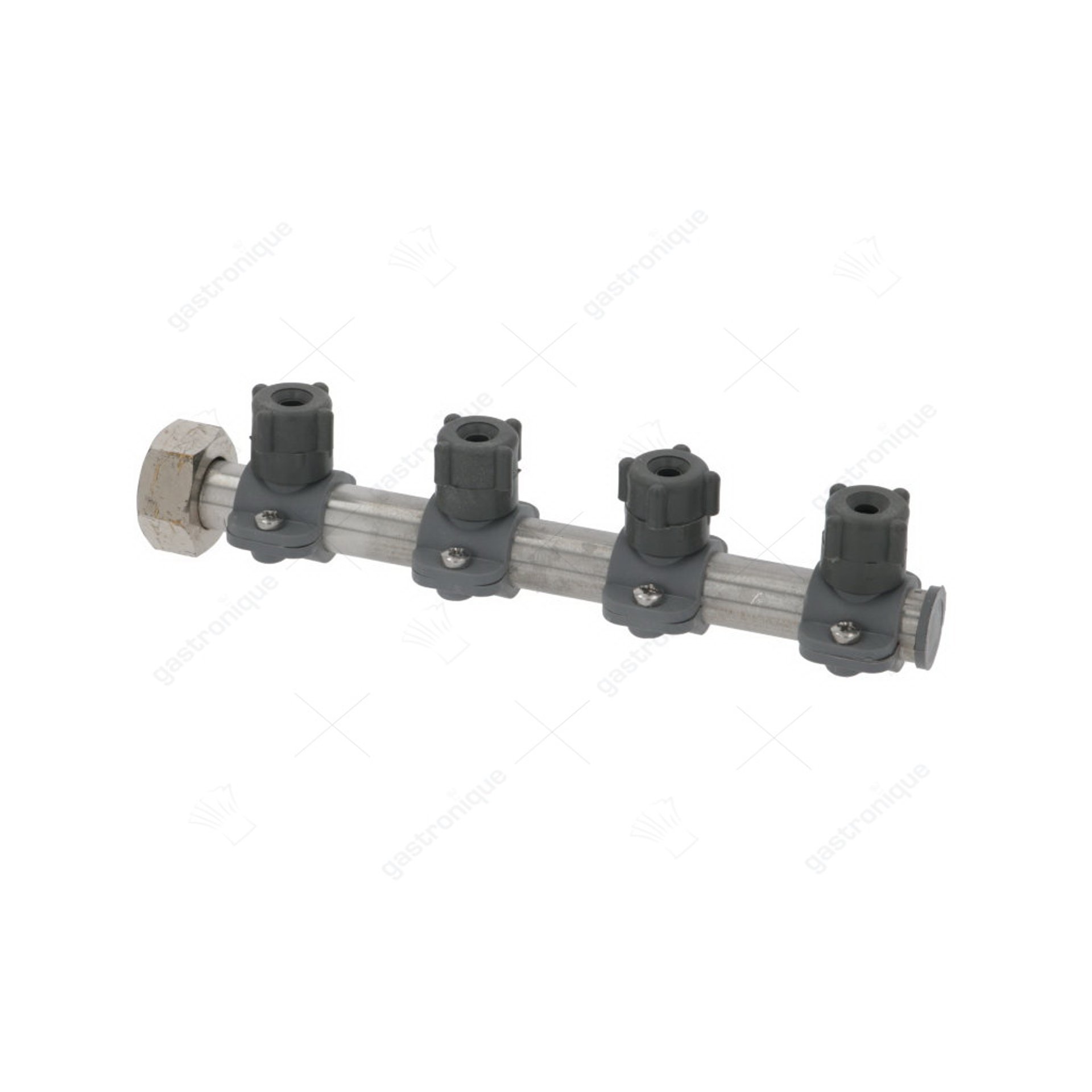 bras position d'installation en haut H 45mm L 210mm buses 3 angulaires/courtes filetage 3/4" - image 1
