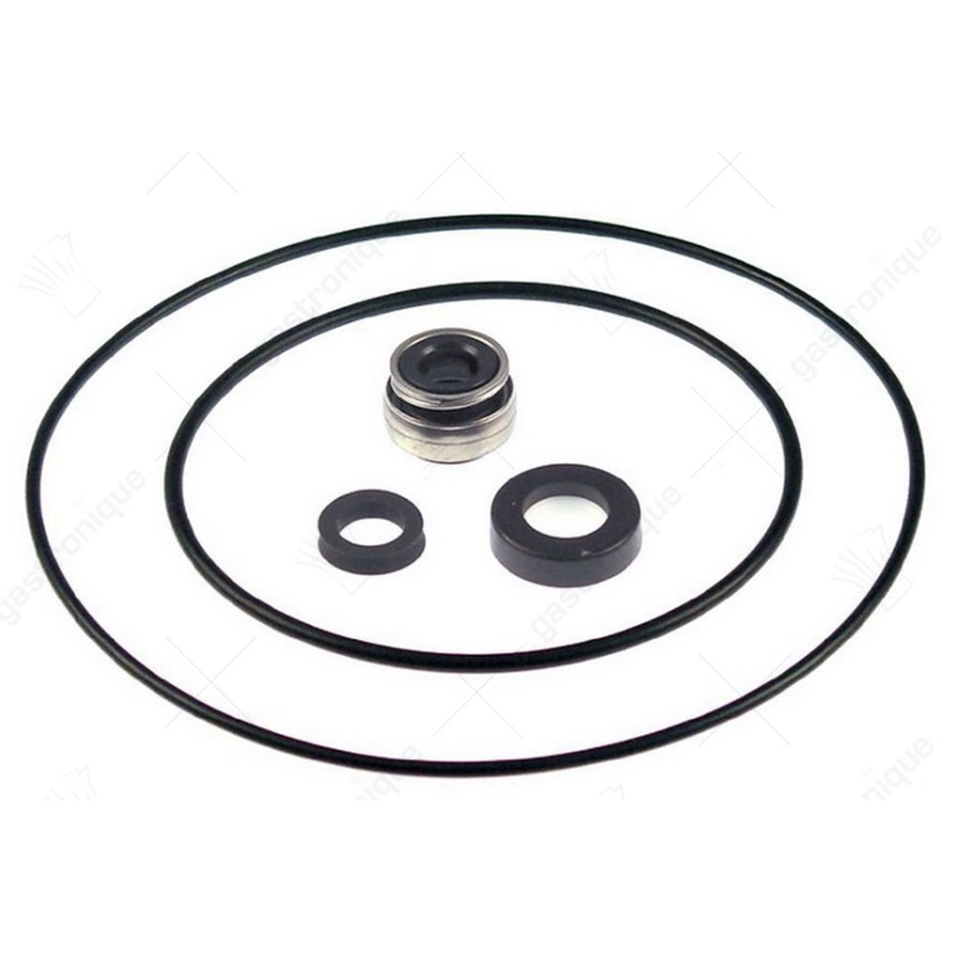 ensemble de joint à bague glissante pour arbre ø 12mm AD ø 24mm H 15mm hauteur de l'anneau de contre 8mm - image 1