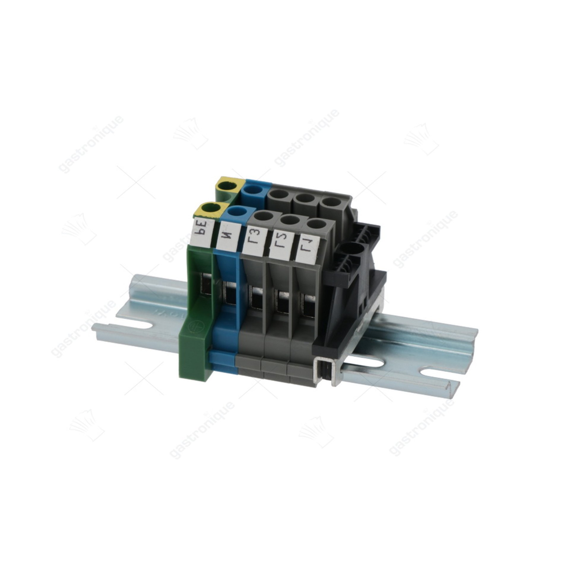 junction box 5-poles on din 110 mm guide - afbeelding 1