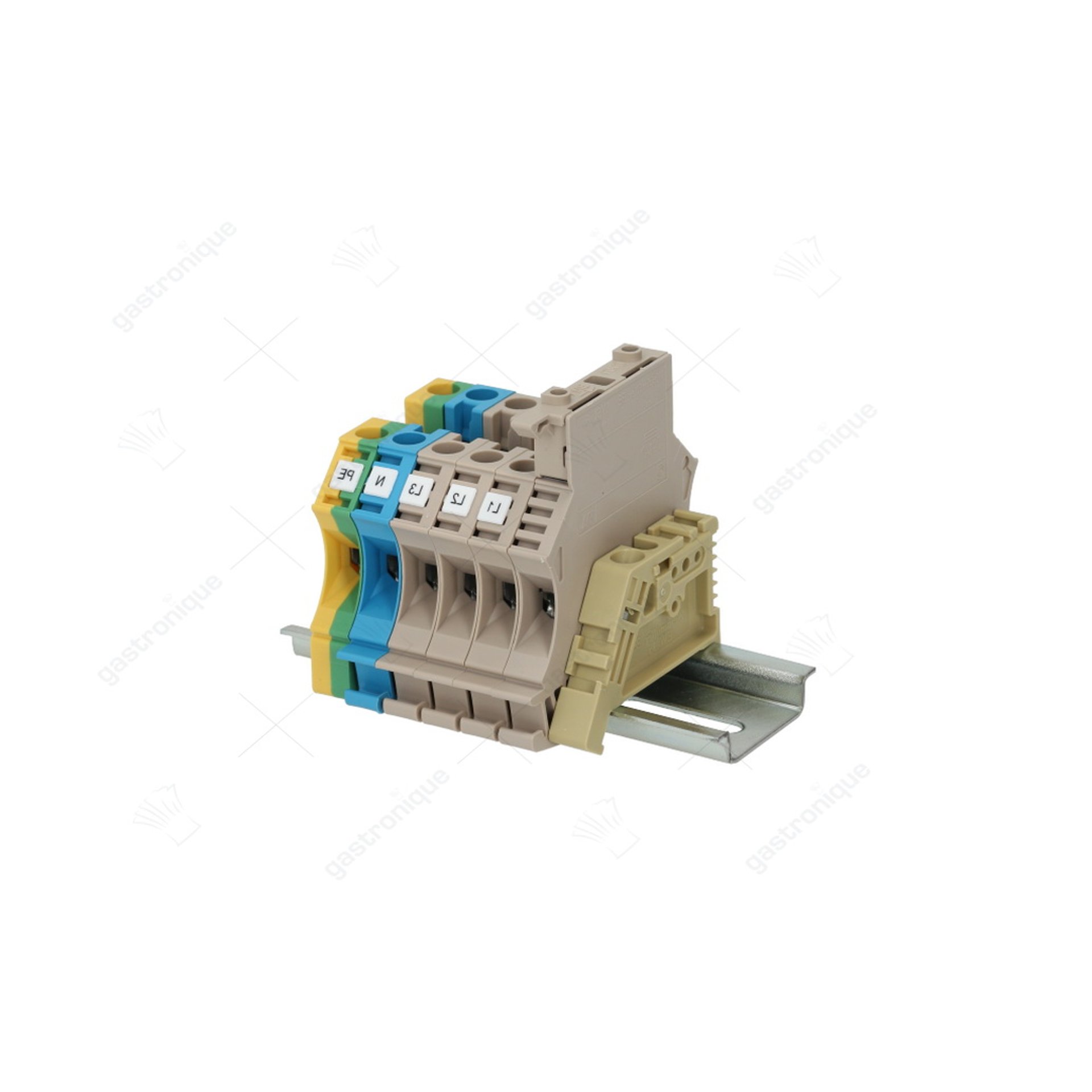 rail clamp block cross-section 6mm² suitable fuse 5x20/5x25mm - image 1