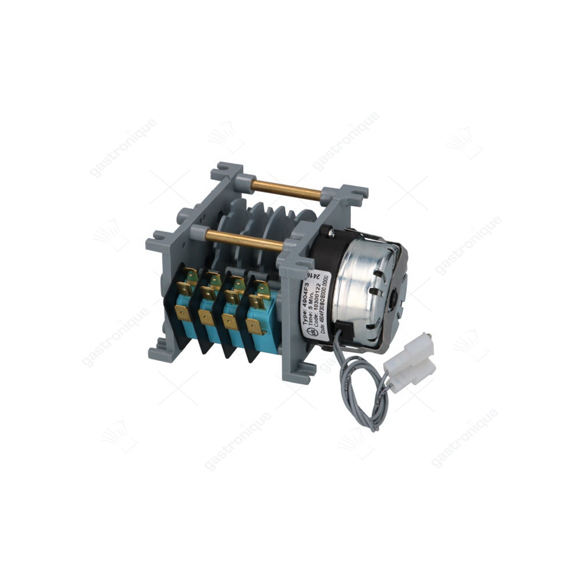 Tijdklok 4904F kamers 4 looptijd 5min 230 V CDC motoren 1 motortype M48L ATS - afbeelding 1