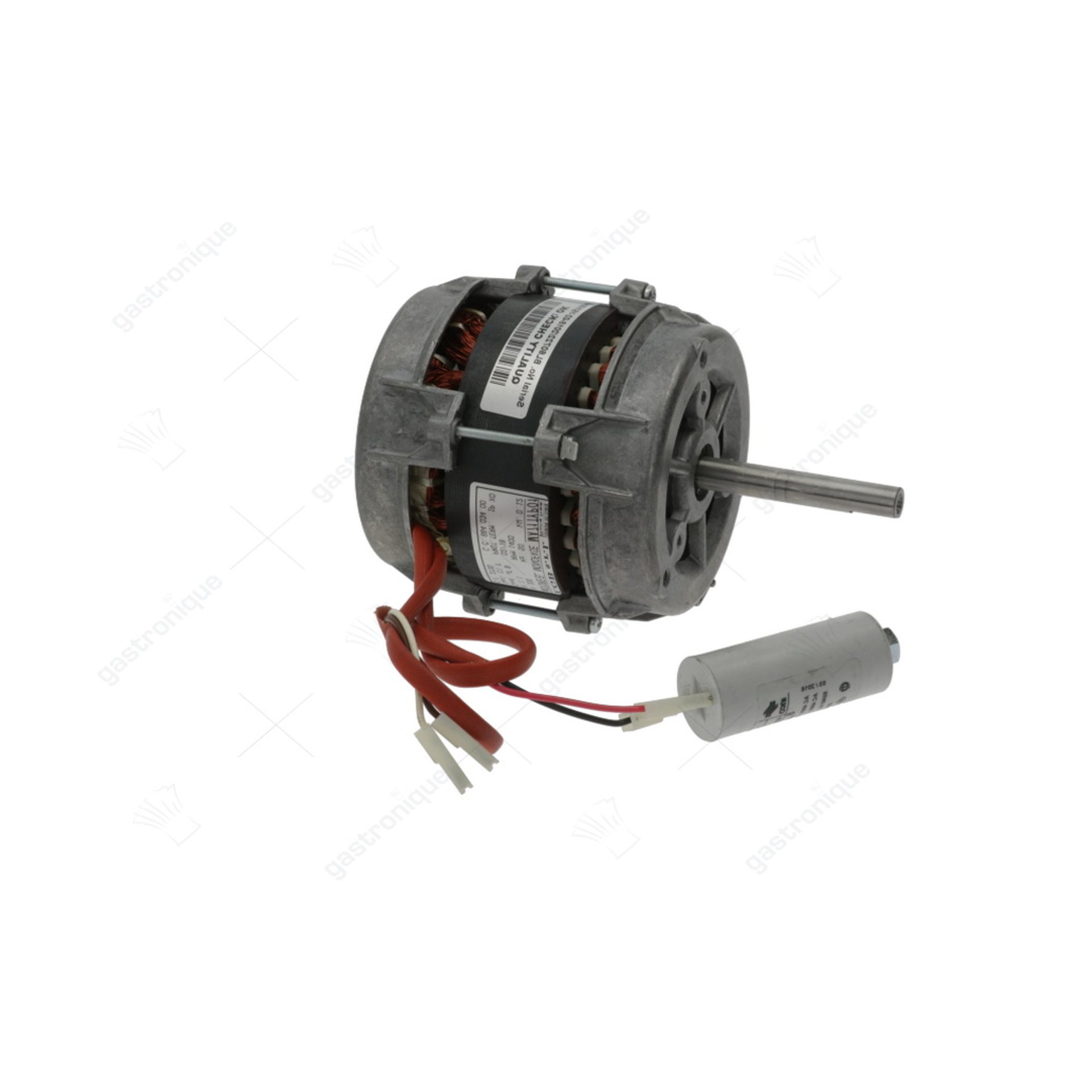 ventilatormotor 230V fasen 1 50Hz 0,12kW 1400U/min snelheid 1 L1 120mm L2 77mm D1 ø 12mm 1,1A - afbeelding 1