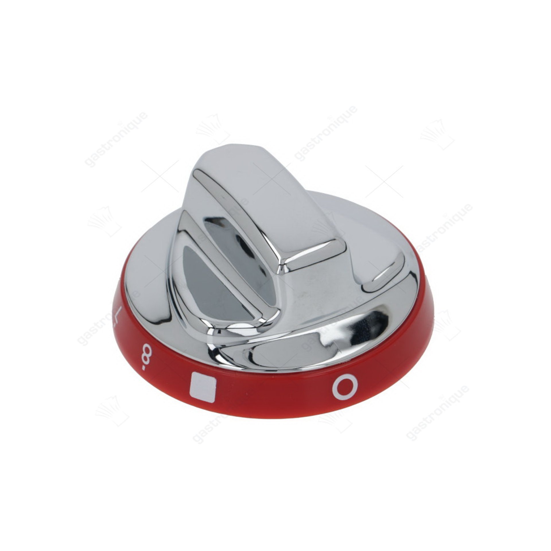 zilveren knop-rood ø 72 mm 0-8 - afbeelding 1