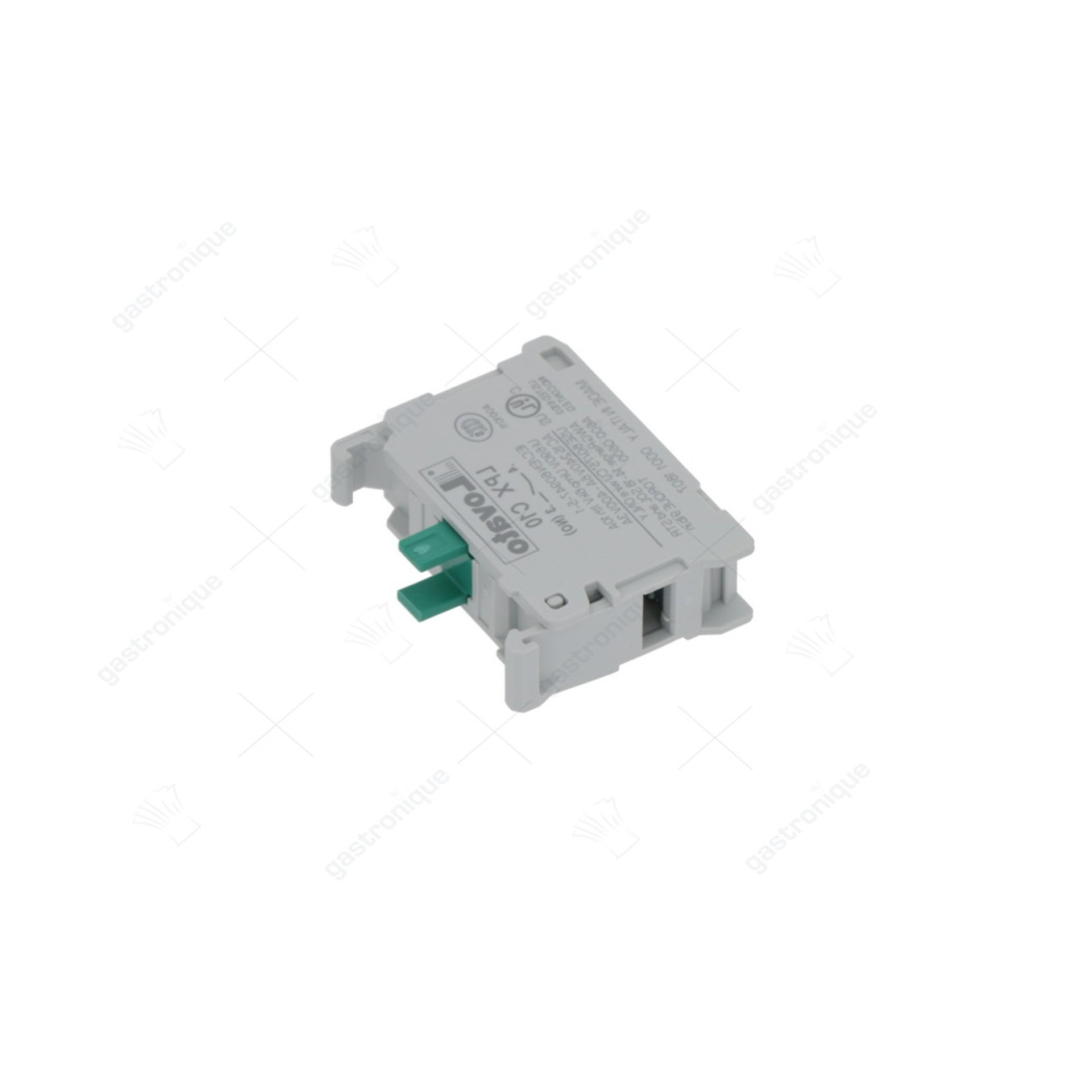 contactblok LOVATO 1NO max. spanning 690V 10A lichtgrijs - afbeelding 1