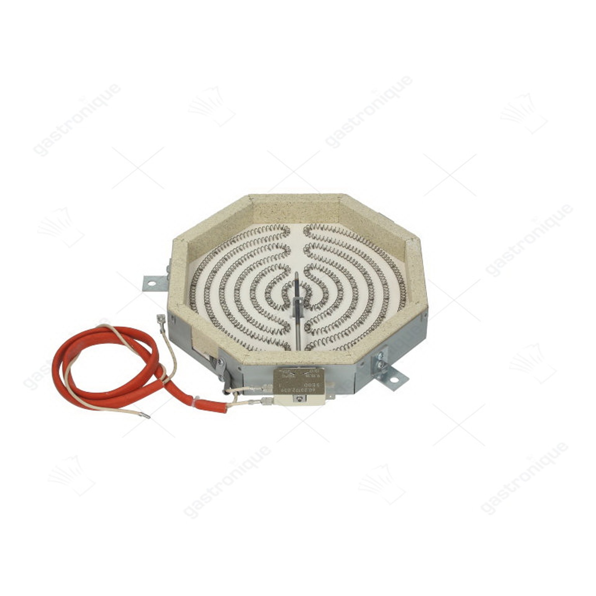 stralingselement 8-hoekig 2400W 230V L 230mm B 230mm VC 1 met verwarmingsspoel energieregeling - afbeelding 1