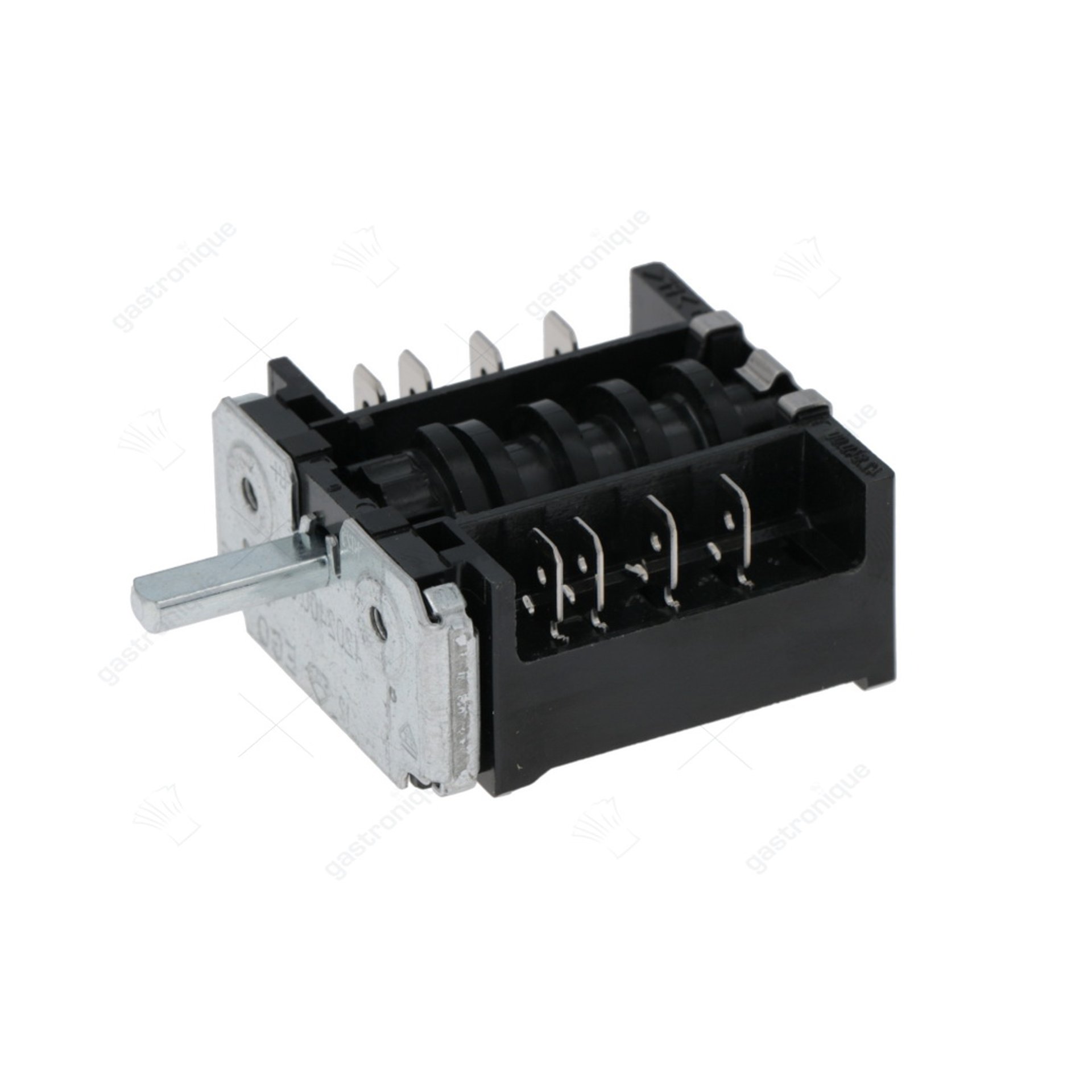 nokkenschakelaar 4 schakelstanden 1NO/1CO schakelvolgorde 0-1-2-3 16A as ø 6x4,6mm as L 19mm - afbeelding 1
