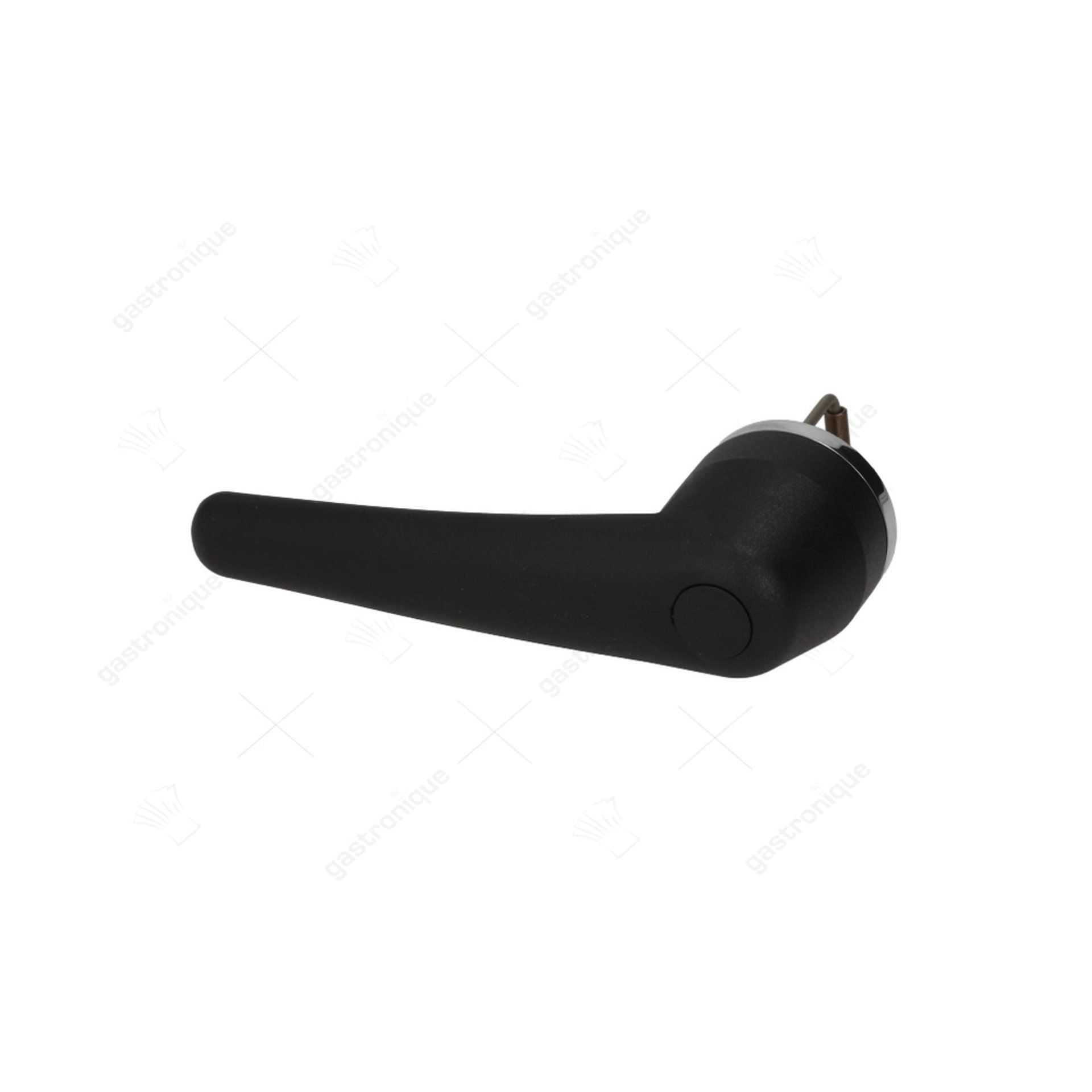deurgreep voor heteluchtoven L 175mm B 100mm H 53mm veerlengte 42mm M4 zwart kunststof rond - afbeelding 1