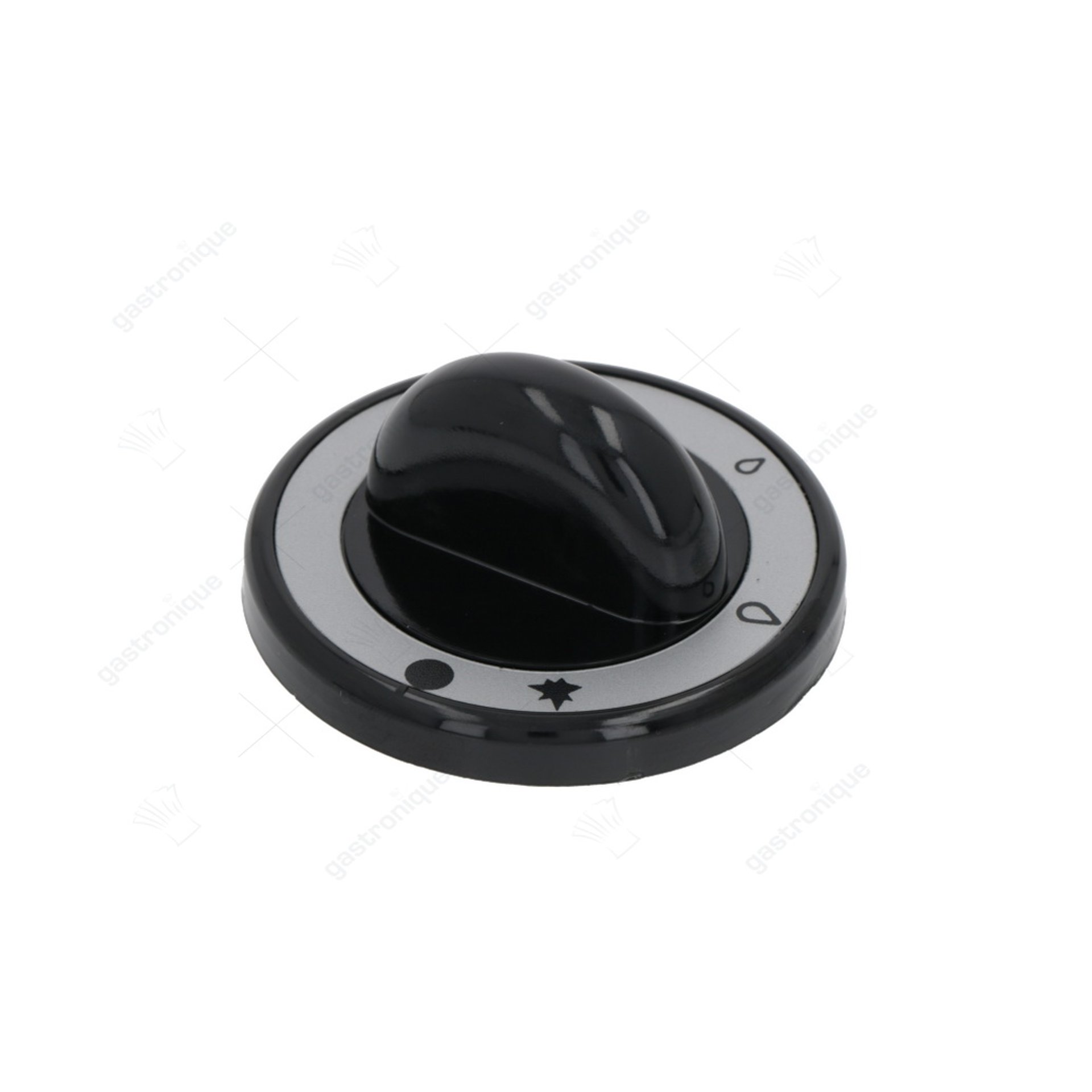bouton noir ø 62 mm imprimé - image 1
